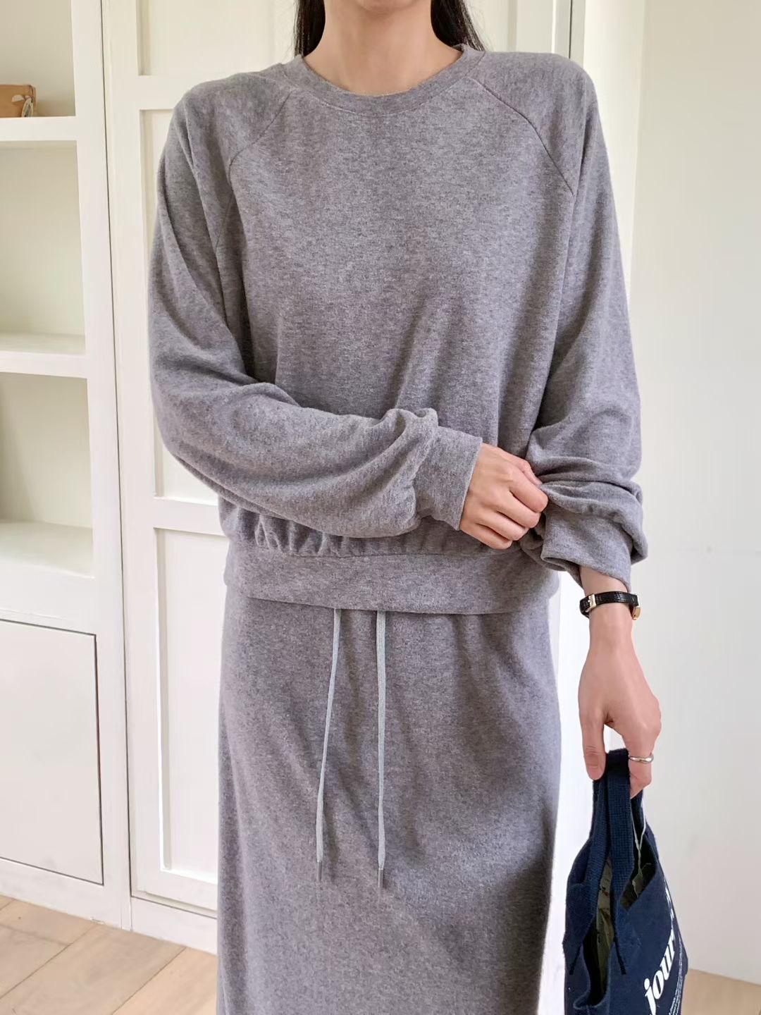 CHOCOLATE-초콜렛-T韓國代購㊣女裝新品時尚25秋冬職業衛衣CHOCOLATE衛衣圖色2