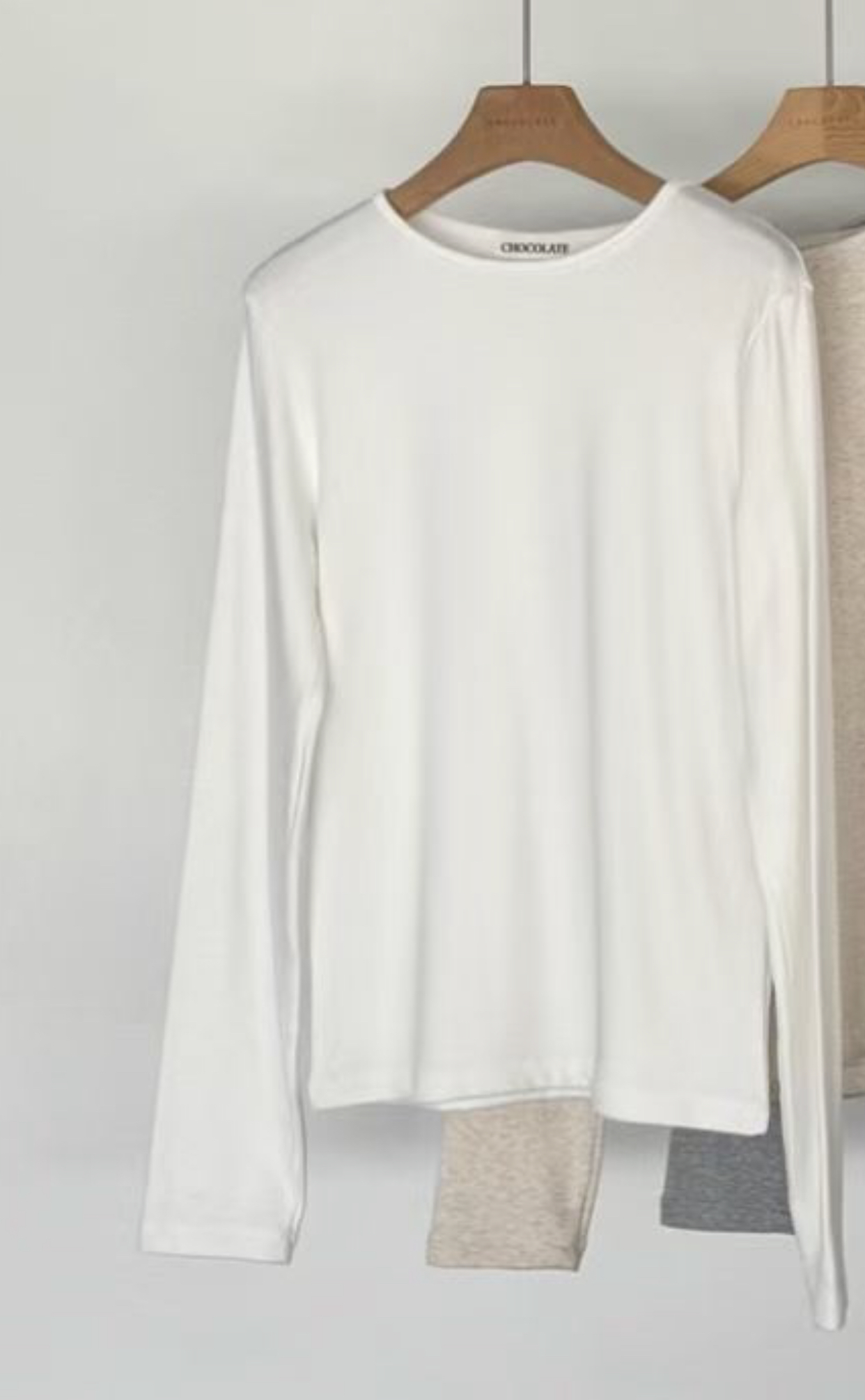 CHOCOLATE-초콜렛-T東大門㊣直郵女裝新款真品時尚長袖T恤CHOCOLATE長袖T恤圖色1