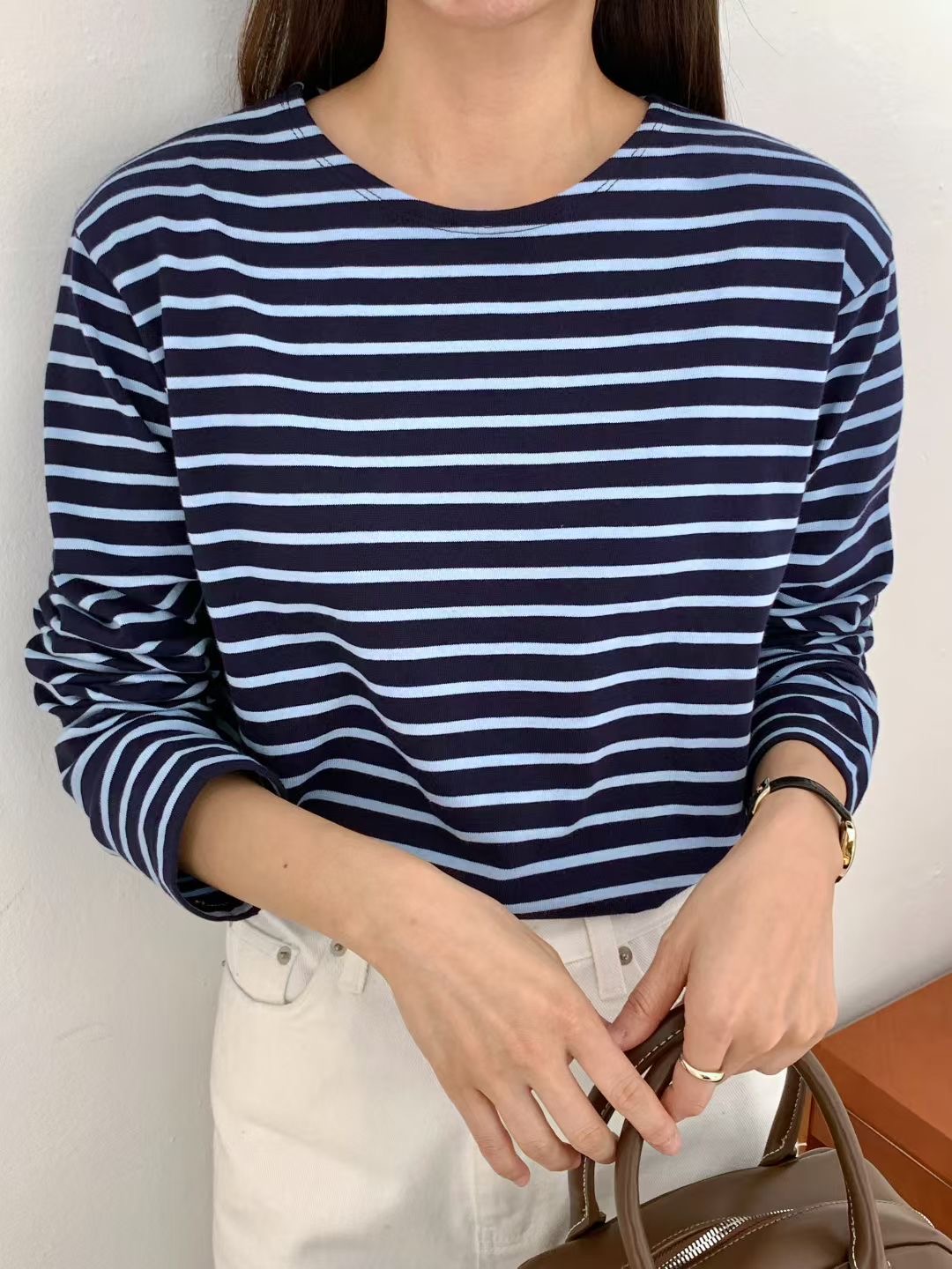 CHOCOLATE-초콜렛-T東大門㊣代購女士新款時尚真品長袖T恤CHOCOLATE長袖T恤圖色2