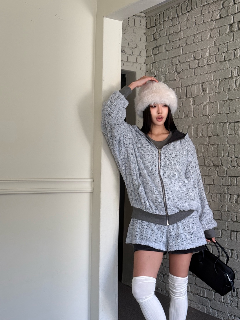 TRIPLE SEVEN韓國代購㊣女裝新品推薦時尚休閑熱賣夾克雙面TRIPLE SEVEN夾克