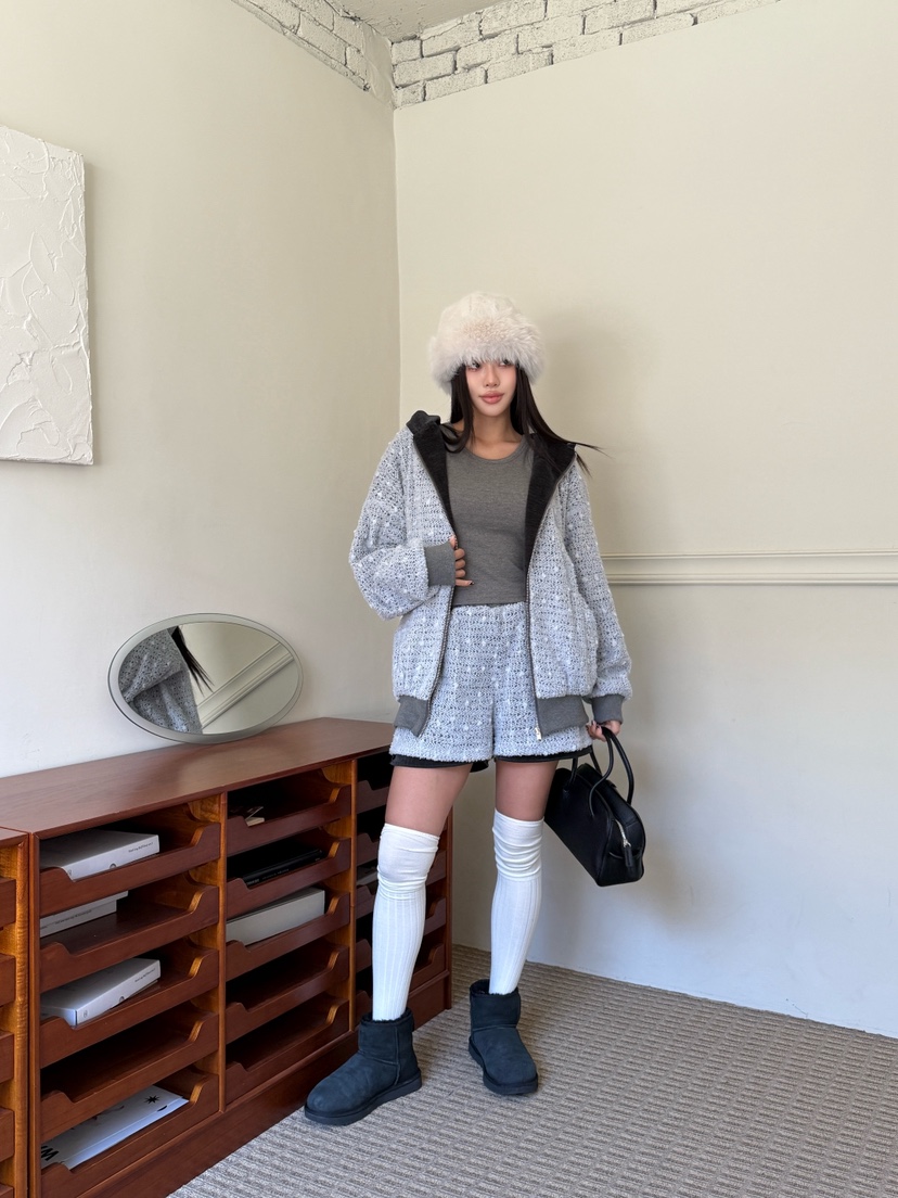 TRIPLE SEVEN韓國代購㊣女裝新品推薦時尚休閑熱賣夾克雙面TRIPLE SEVEN夾克