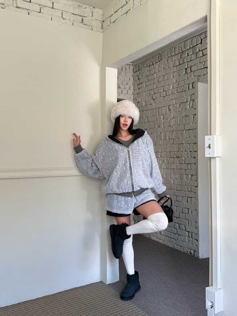 TRIPLE SEVEN韓國代購㊣女裝新品推薦時尚休閑熱賣夾克雙面TRIPLE SEVEN夾克