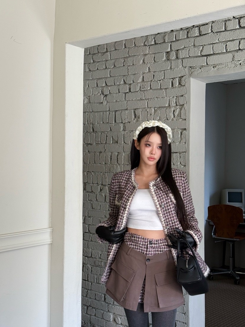 TRIPLE SEVEN韓國直郵㊣女士新款推薦熱賣25秋冬時尚真品裙褲TRIPLE SEVEN裙褲