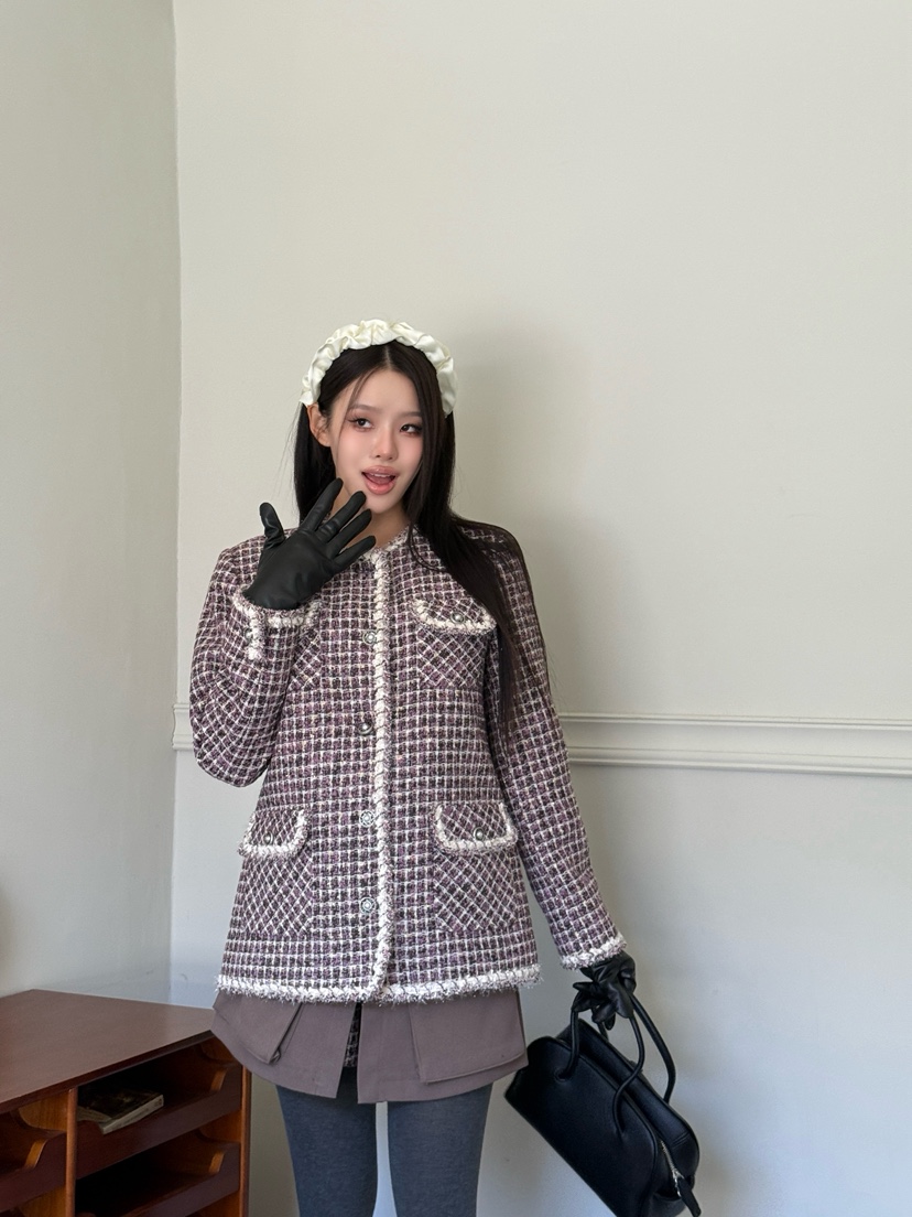 TRIPLE SEVEN韓國代購㊣女裝新品職業休閑人氣25秋冬真品夾克TRIPLE SEVEN夾克