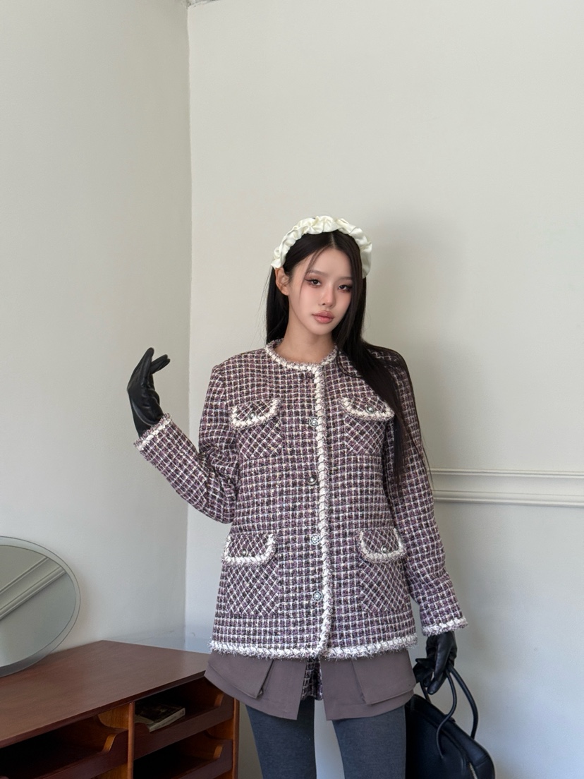 TRIPLE SEVEN韓國代購㊣女裝新品職業休閑人氣25秋冬真品夾克TRIPLE SEVEN夾克