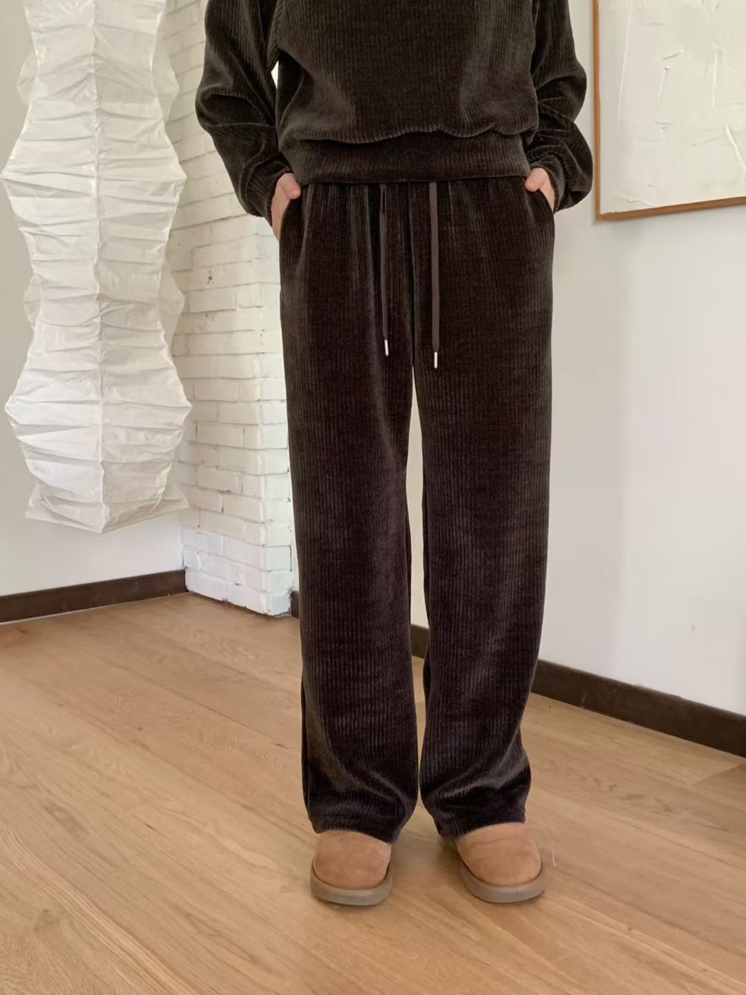 CHOCOLATE-초콜렛-T韓國直郵㊣女士新品休閑職業25秋冬休閑褲CHOCOLATE休閑褲圖色1