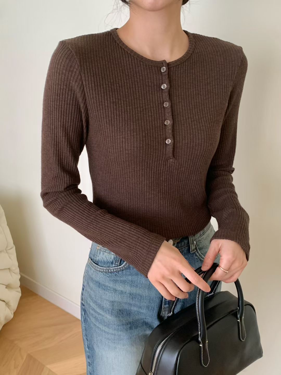 CHOCOLATE-초콜렛-T韓國代購㊣女裝新款人氣推薦休閑針織衫CHOCOLATE針織衫圖色2