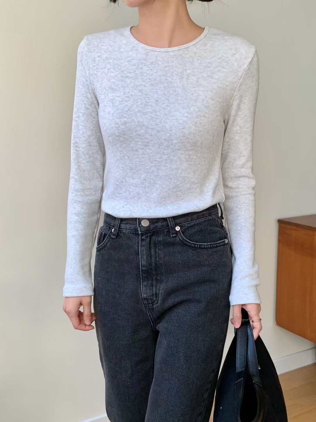 CHOCOLATE-초콜렛-T東大門㊣實拍女士新品職業25秋冬長袖T恤CHOCOLATE長袖T恤圖色3