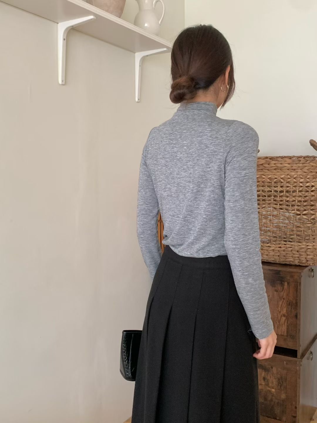 CHOCOLATE-초콜렛-T東大門㊣實拍女裝新品推薦職業長袖T恤CHOCOLATE長袖T恤