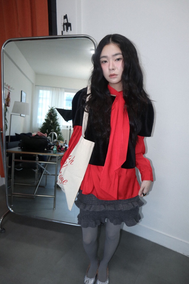 LETAILOR韓國直郵㊣女士新款休閑推薦襯衫蕾絲衫天鵝絨雙面LETAILOR襯衫/蕾絲衫