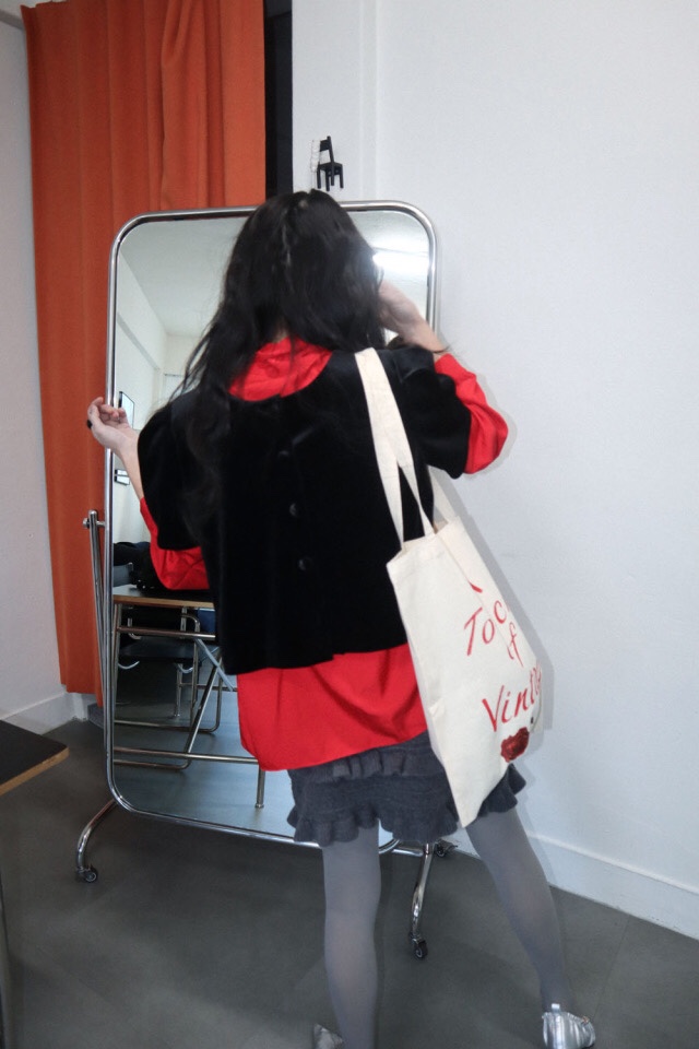 LETAILOR韓國直郵㊣女士新款休閑推薦襯衫蕾絲衫天鵝絨雙面LETAILOR襯衫/蕾絲衫