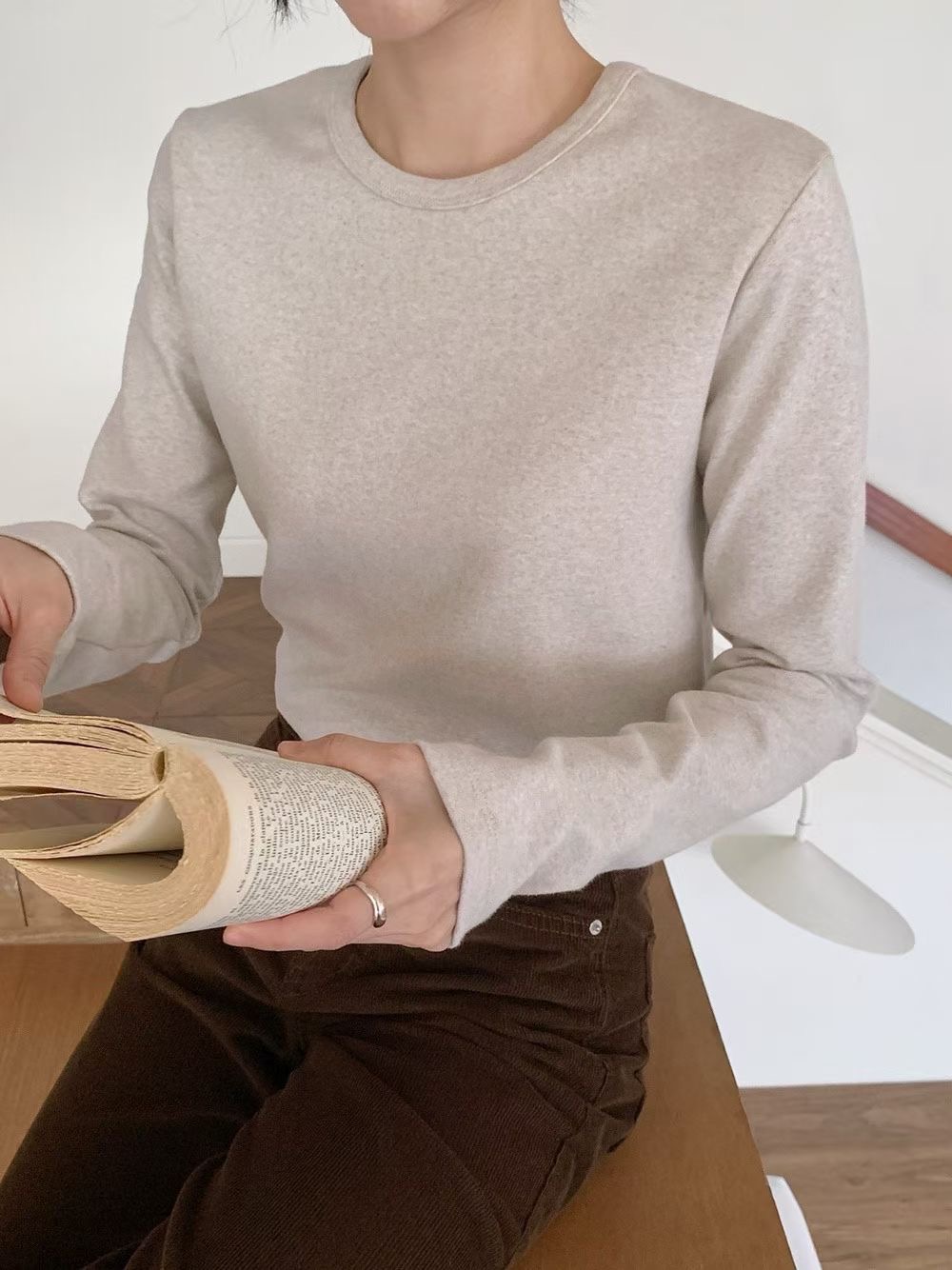 CHOCOLATE-초콜렛-T東大門㊣代購女士新款推薦熱賣長袖T恤CHOCOLATE長袖T恤