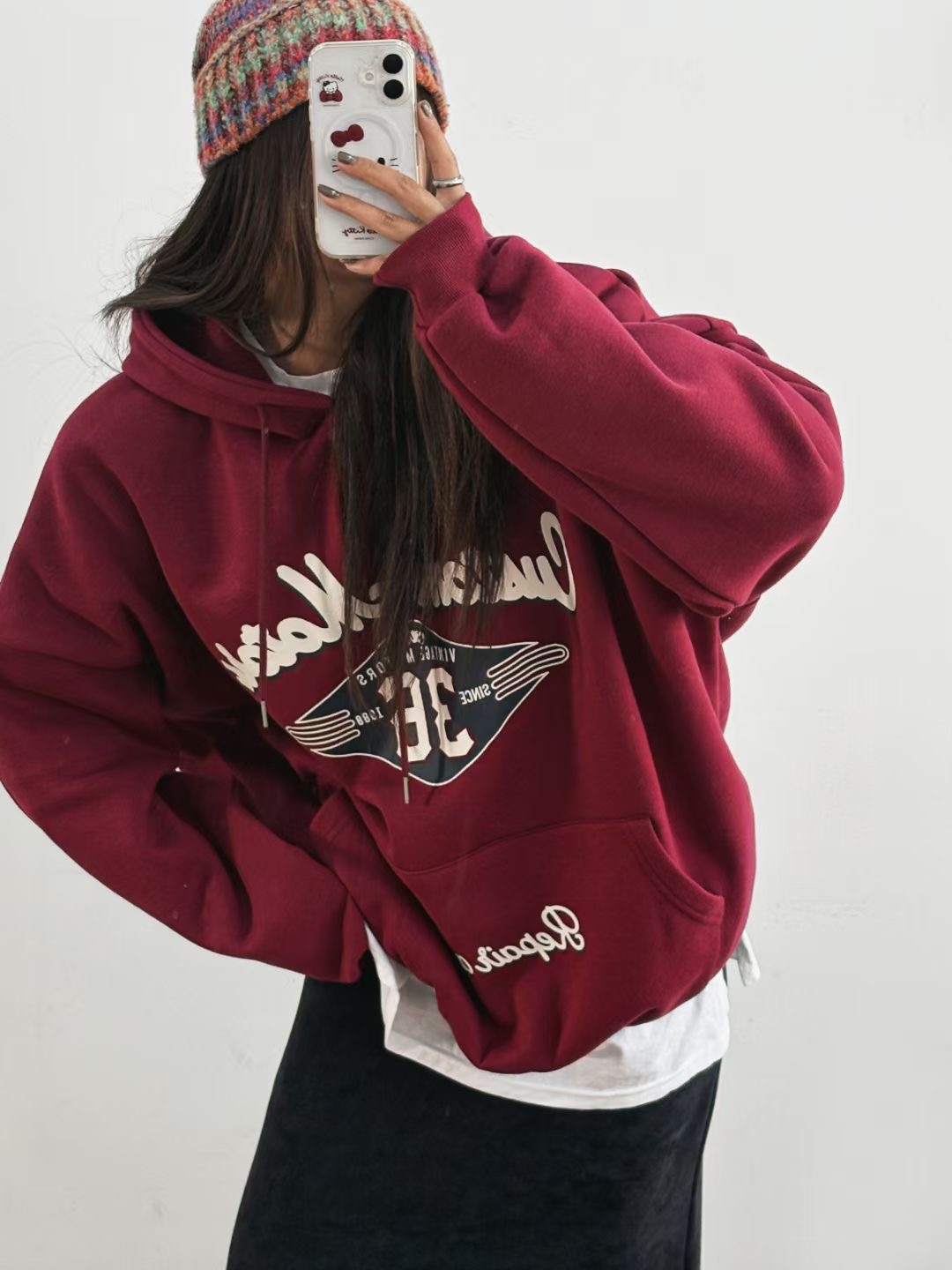 끌 벅지韓國代購㊣女裝新款人氣熱賣推薦25秋冬真品職業衛衣Pull Buck衛衣圖色1