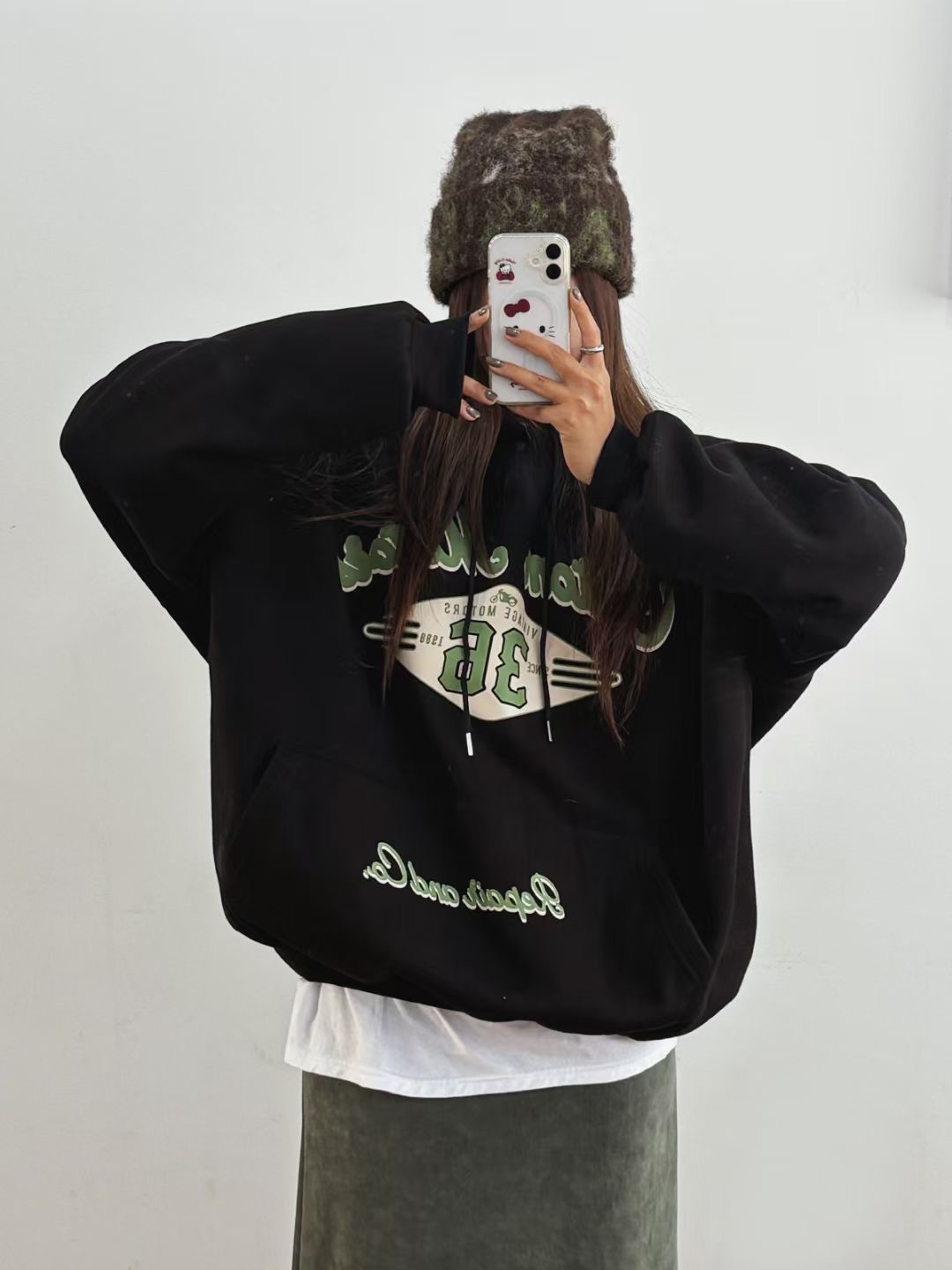 끌 벅지韓國代購㊣女裝新款人氣熱賣推薦25秋冬真品職業衛衣Pull Buck衛衣圖色2