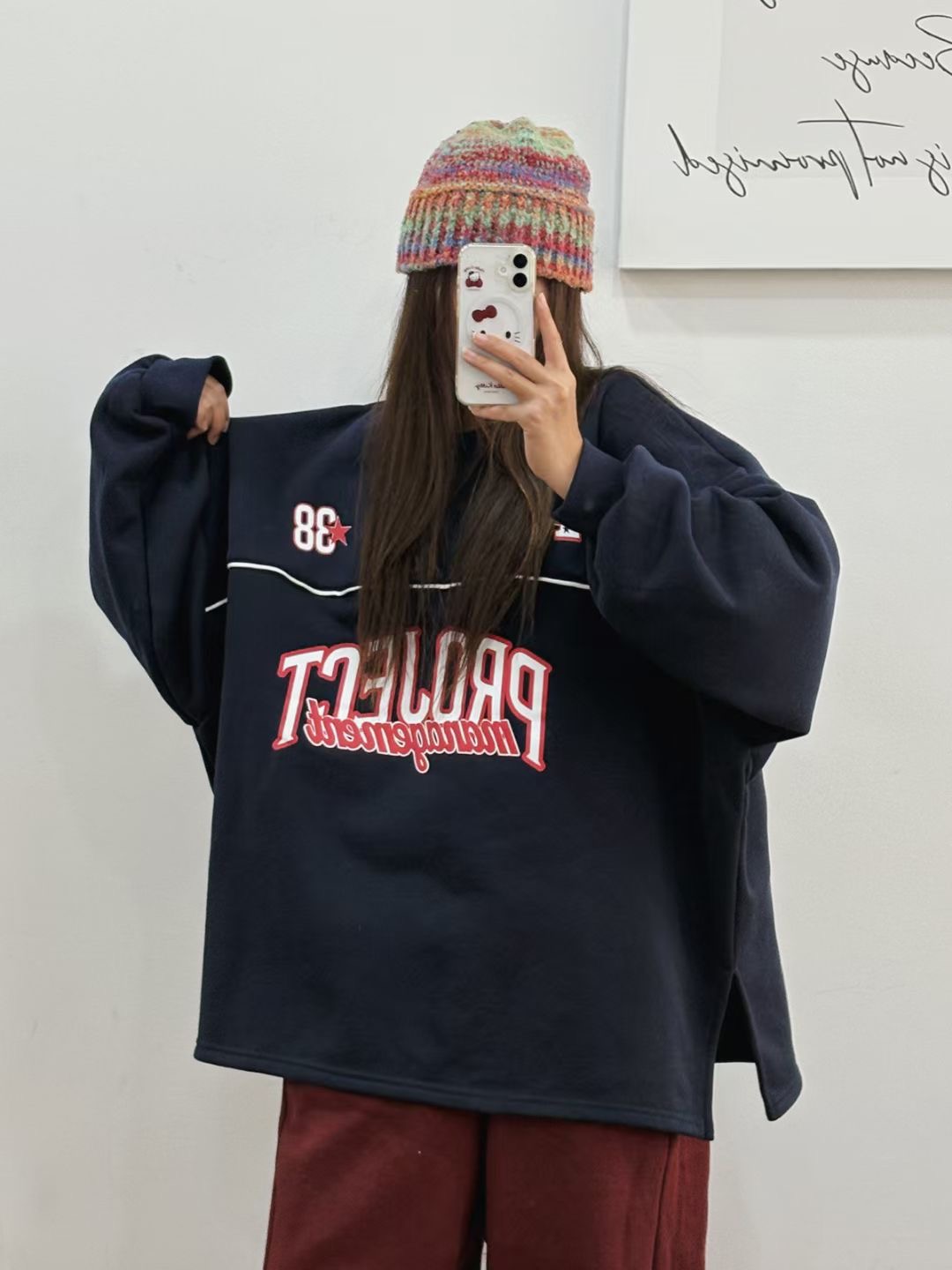 끌 벅지東大門㊣直郵女裝新品休閑時尚推薦真品職業人氣衛衣Pull Buck衛衣圖色1