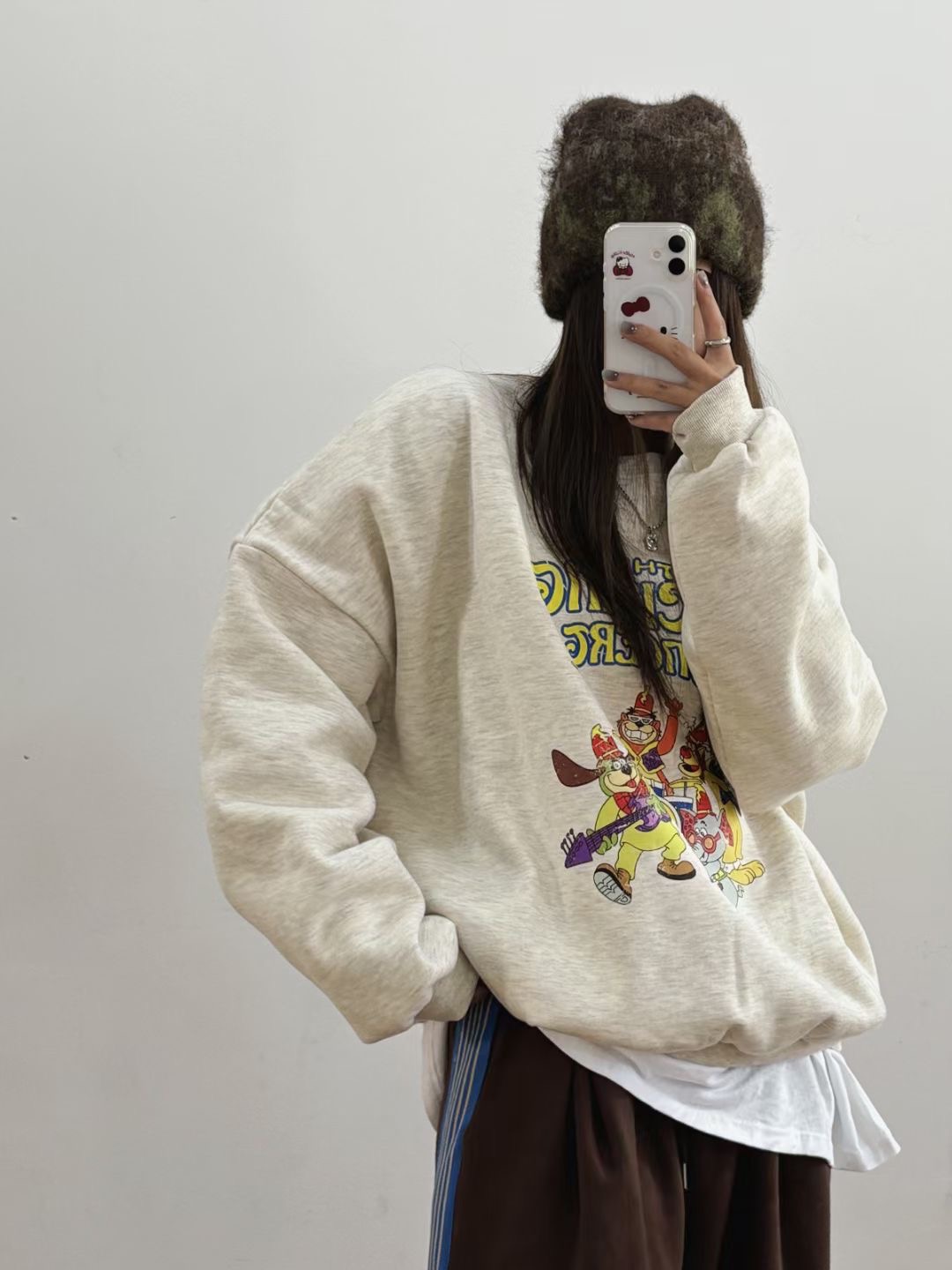 끌 벅지東大門㊣實拍女裝新品推薦25秋冬真品時尚人氣衛衣Pull Buck衛衣圖色2