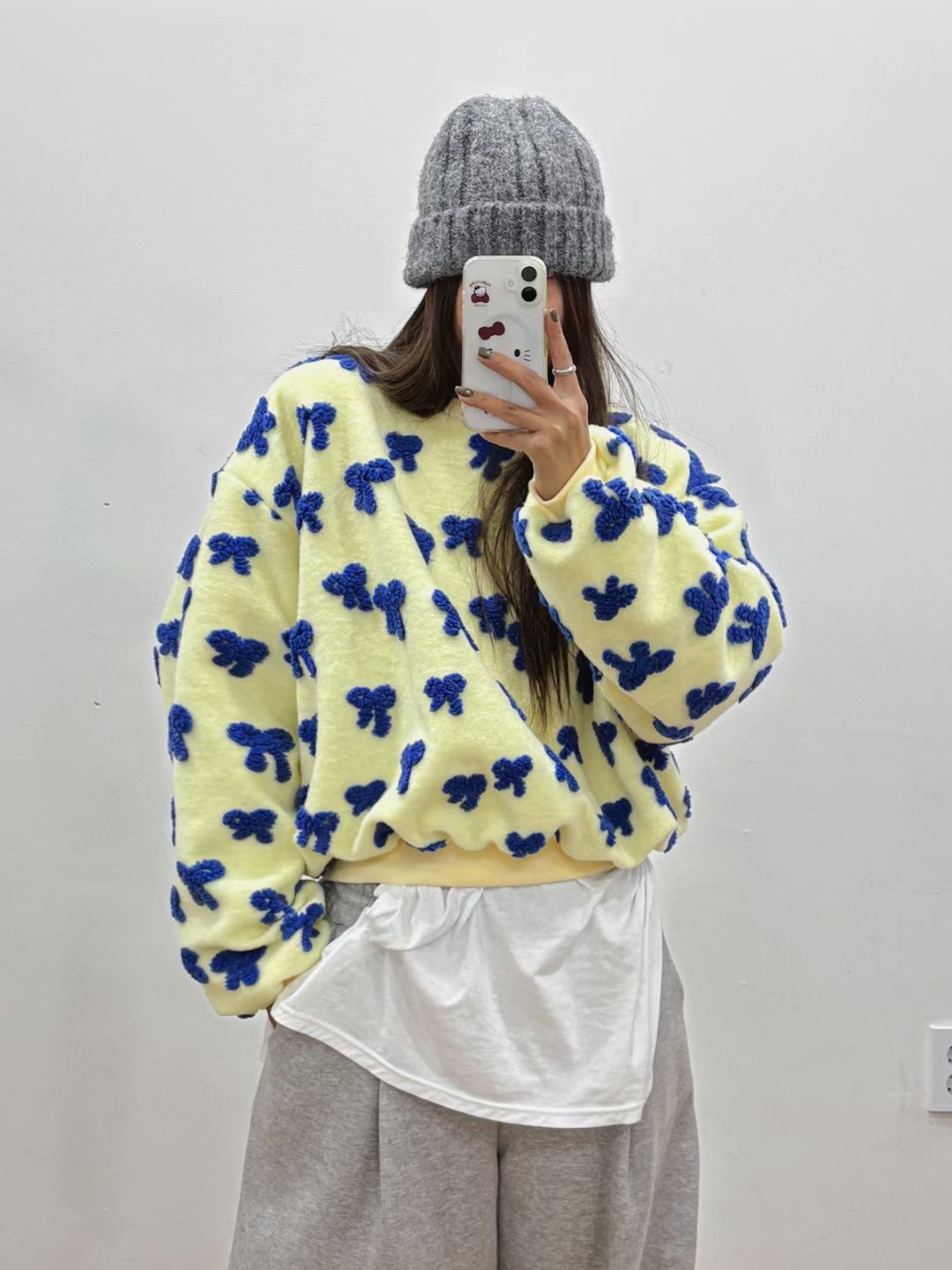 끌 벅지韓國直郵㊣女裝新品熱賣職業推薦25秋冬真品休閑衛衣Pull Buck衛衣圖色2