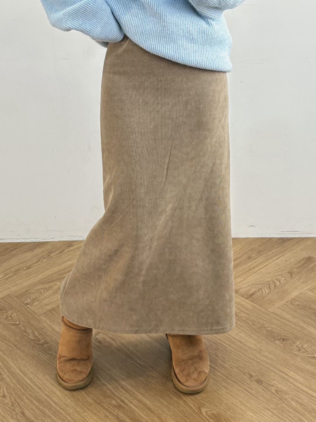 끌 벅지韓國直郵㊣女士新款職業休閑25秋冬時尚推薦人氣長裙Pull Buck長裙圖色1