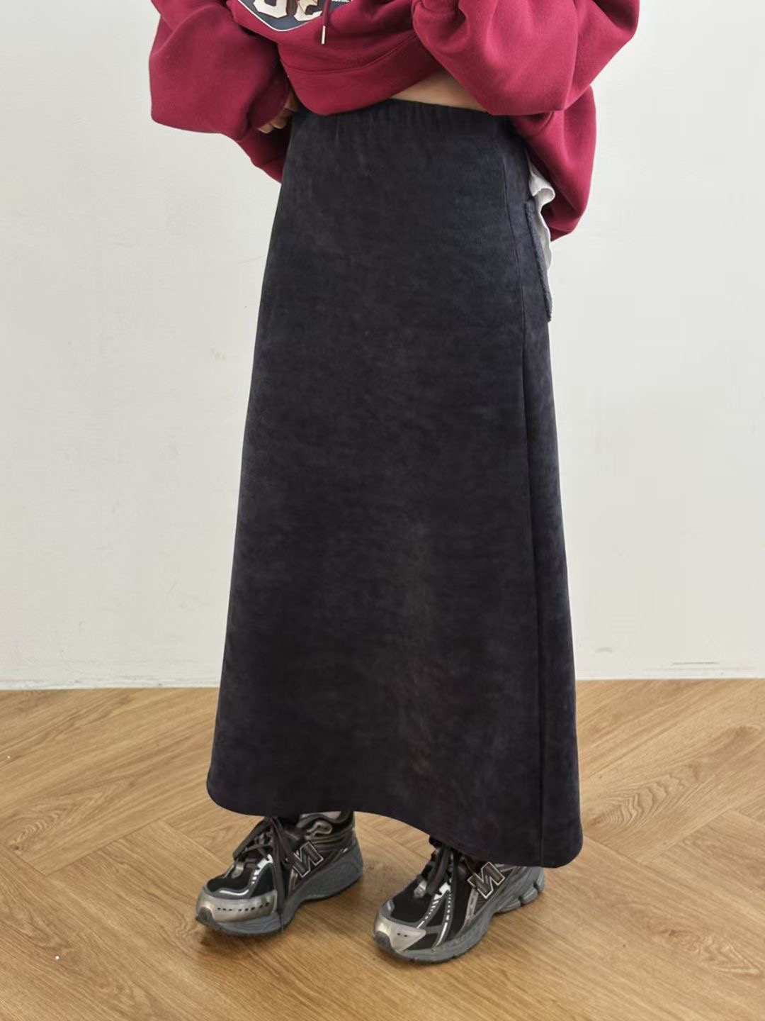 끌 벅지韓國直郵㊣女士新款職業休閑25秋冬時尚推薦人氣長裙Pull Buck長裙圖色2