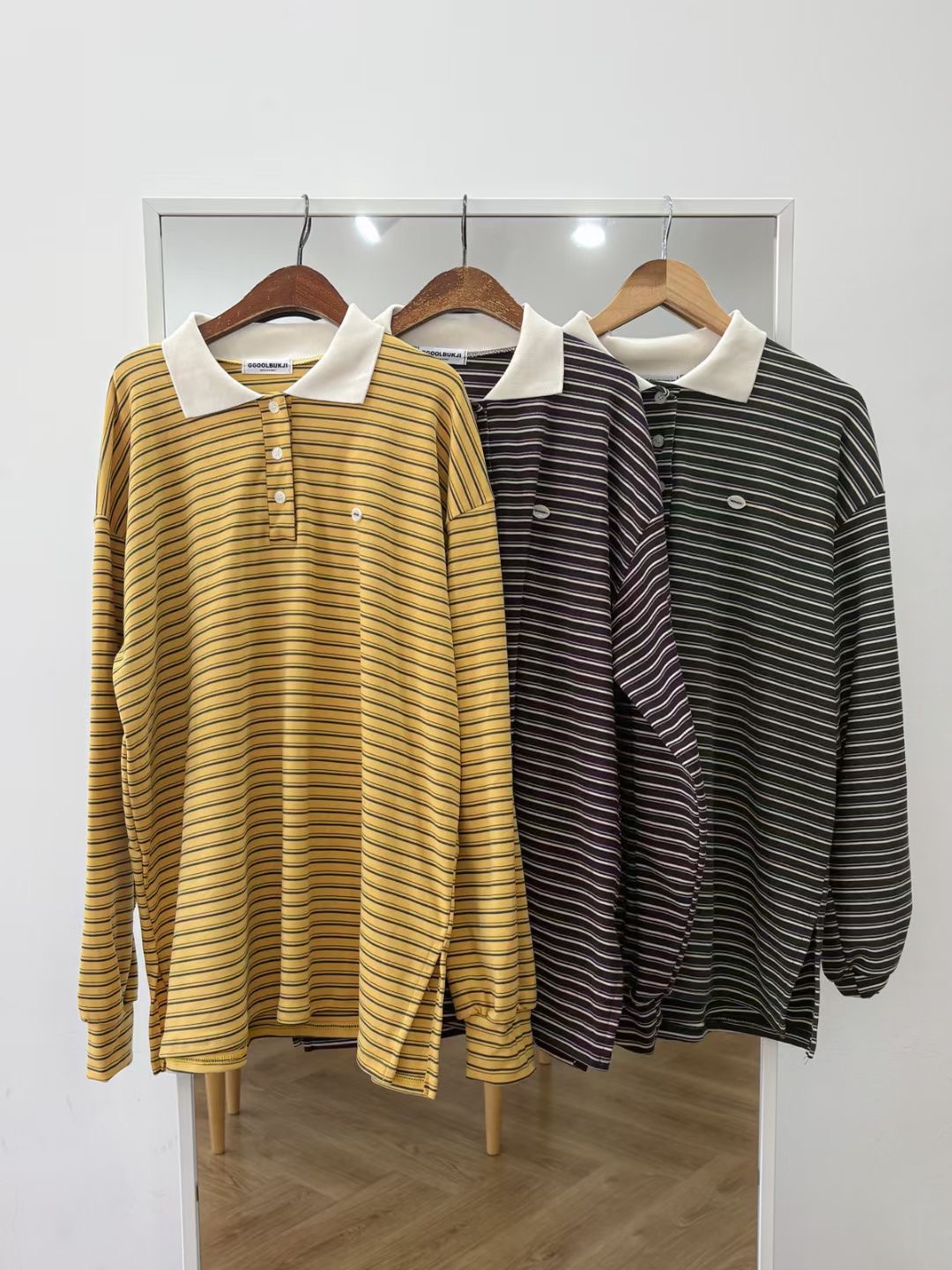 끌 벅지韓國代購㊣女士新品真品25秋冬時尚推薦人氣長袖T恤Pull Buck長袖T恤