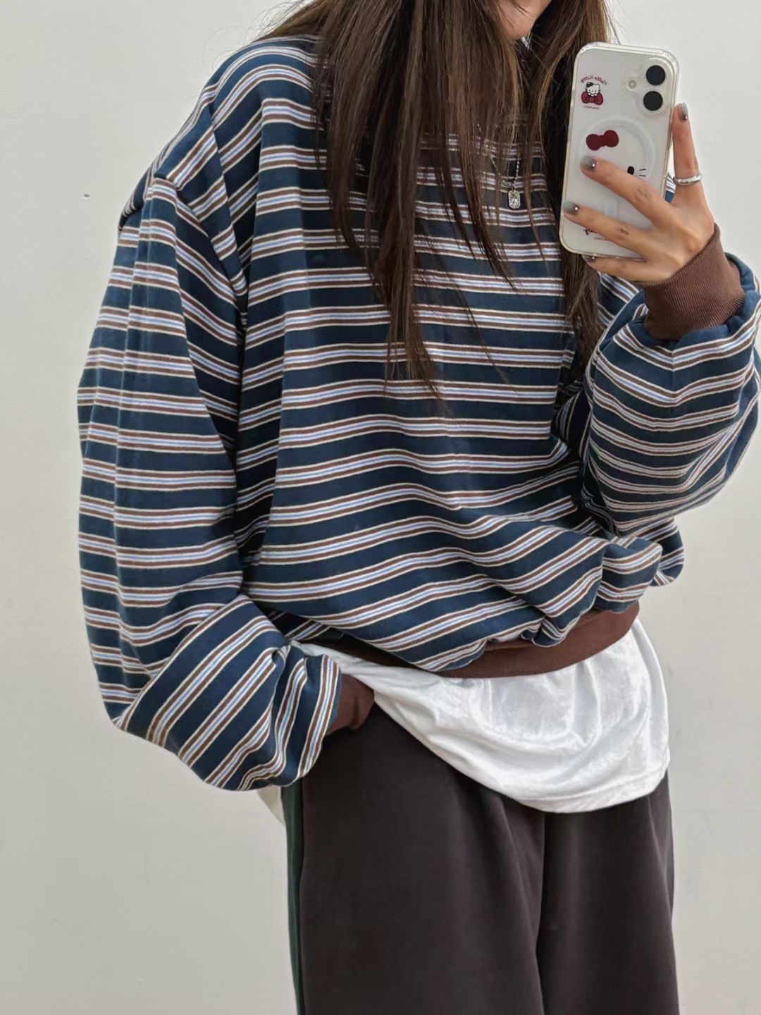 끌 벅지東大門㊣代購女裝新款真品25秋冬時尚休閑熱賣衛衣Pull Buck衛衣圖色1