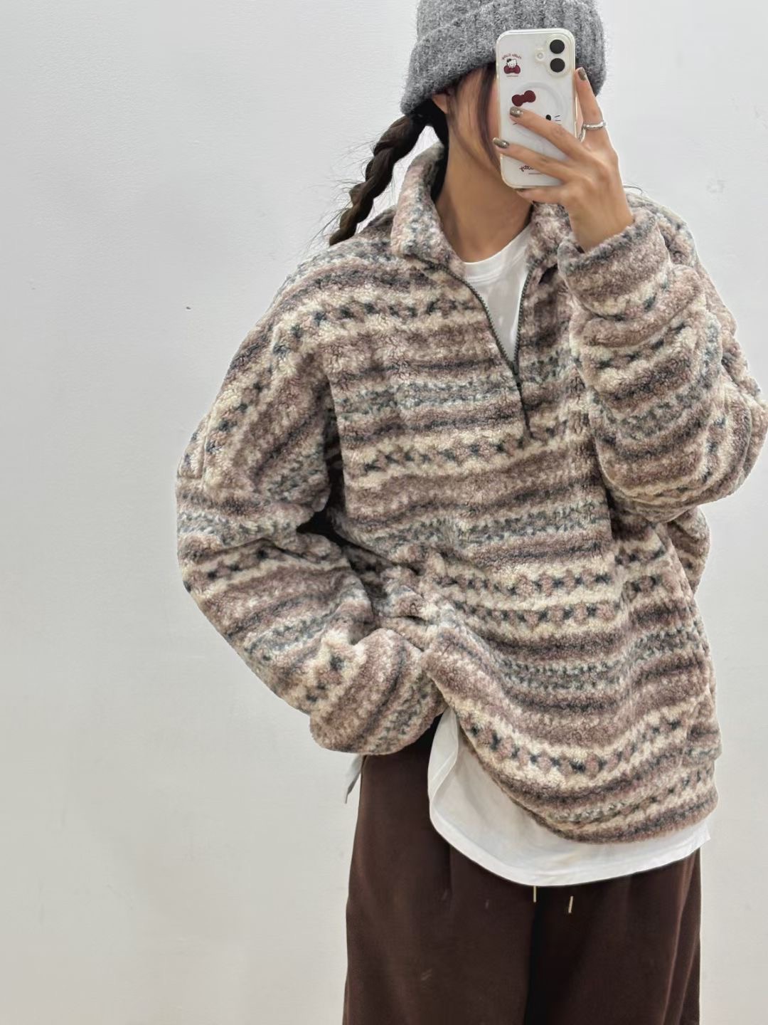 끌 벅지韓國代購㊣女裝新款休閑真品熱賣25秋冬職業推薦衛衣Pull Buck衛衣圖色2