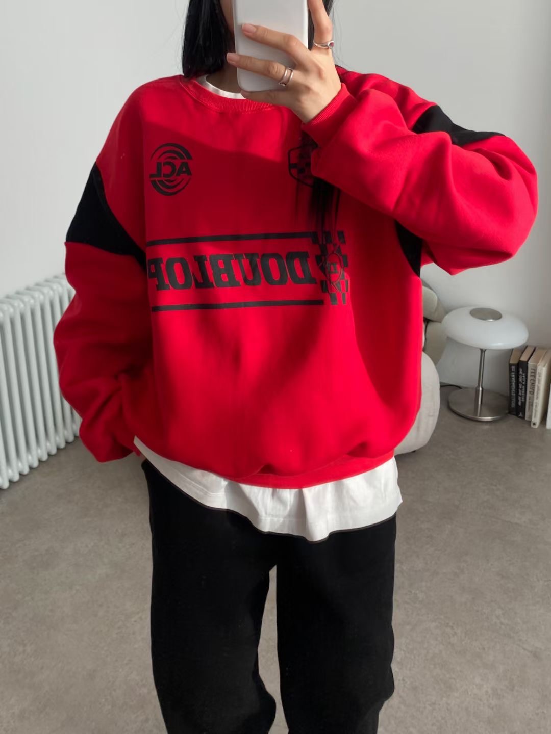 끌 벅지東大門㊣實拍女士新款職業25秋冬休閑人氣真品衛衣Pull Buck衛衣圖色2