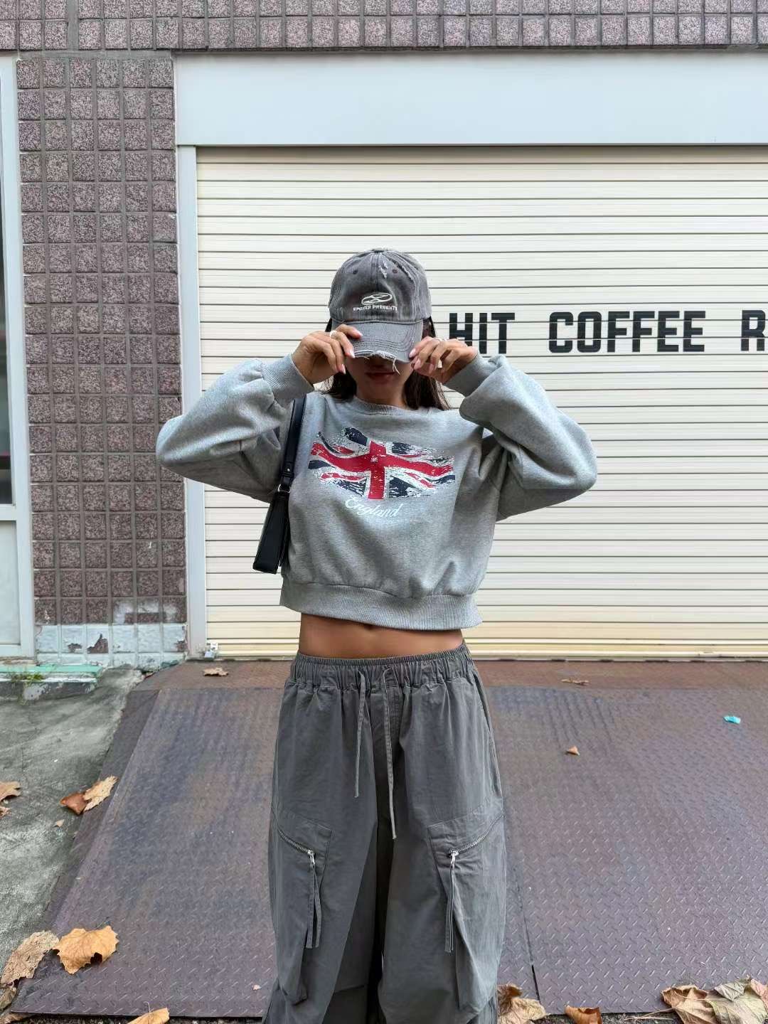 QUEENS MADE東大門㊣代購女士新品25秋冬休閑真品熱賣衛衣QUEENS MADE衛衣