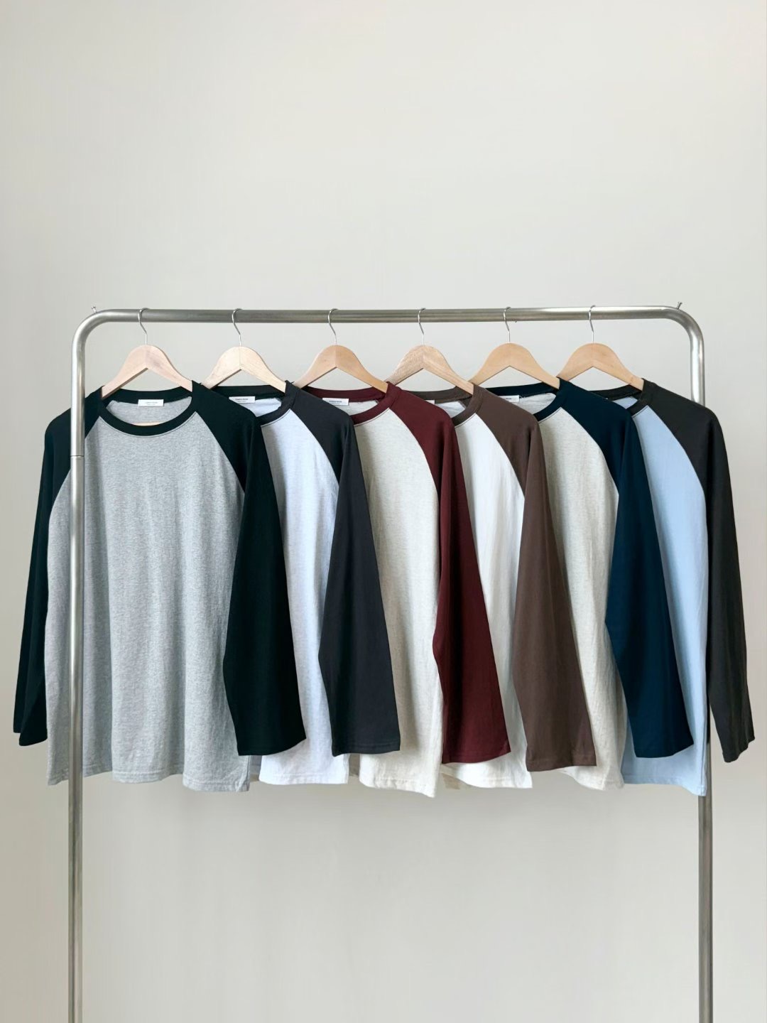 QUEENS MADE韓國代購㊣女士新款職業25秋冬推薦時尚長袖T恤QUEENS MADE長袖T恤圖色4左四色