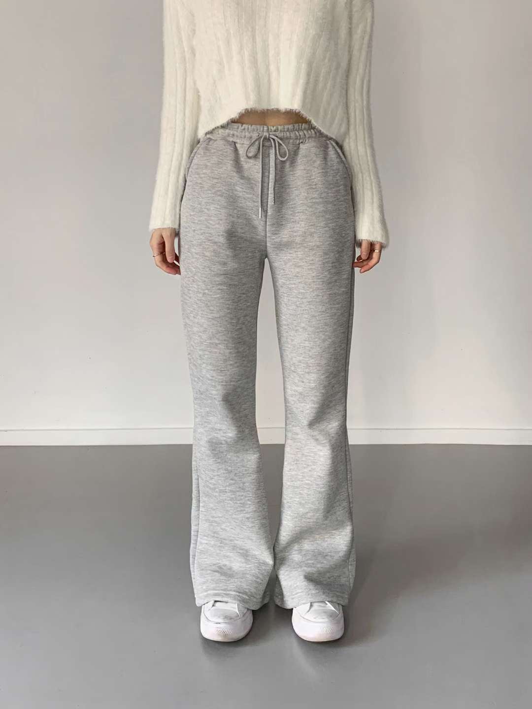 QUEENS MADE東大門㊣代購女裝新款休閑推薦休閑褲羊毛喇叭QUEENS MADE休閑褲圖色2