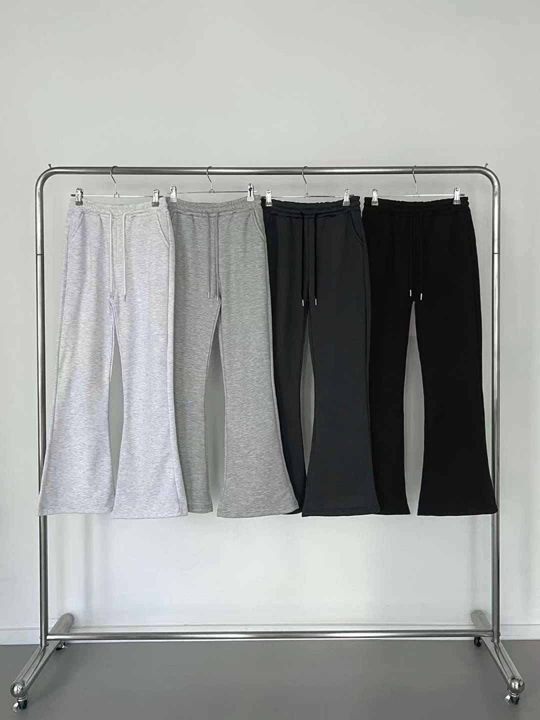 QUEENS MADE東大門㊣代購女裝新款休閑推薦休閑褲羊毛喇叭QUEENS MADE休閑褲圖色4左四色