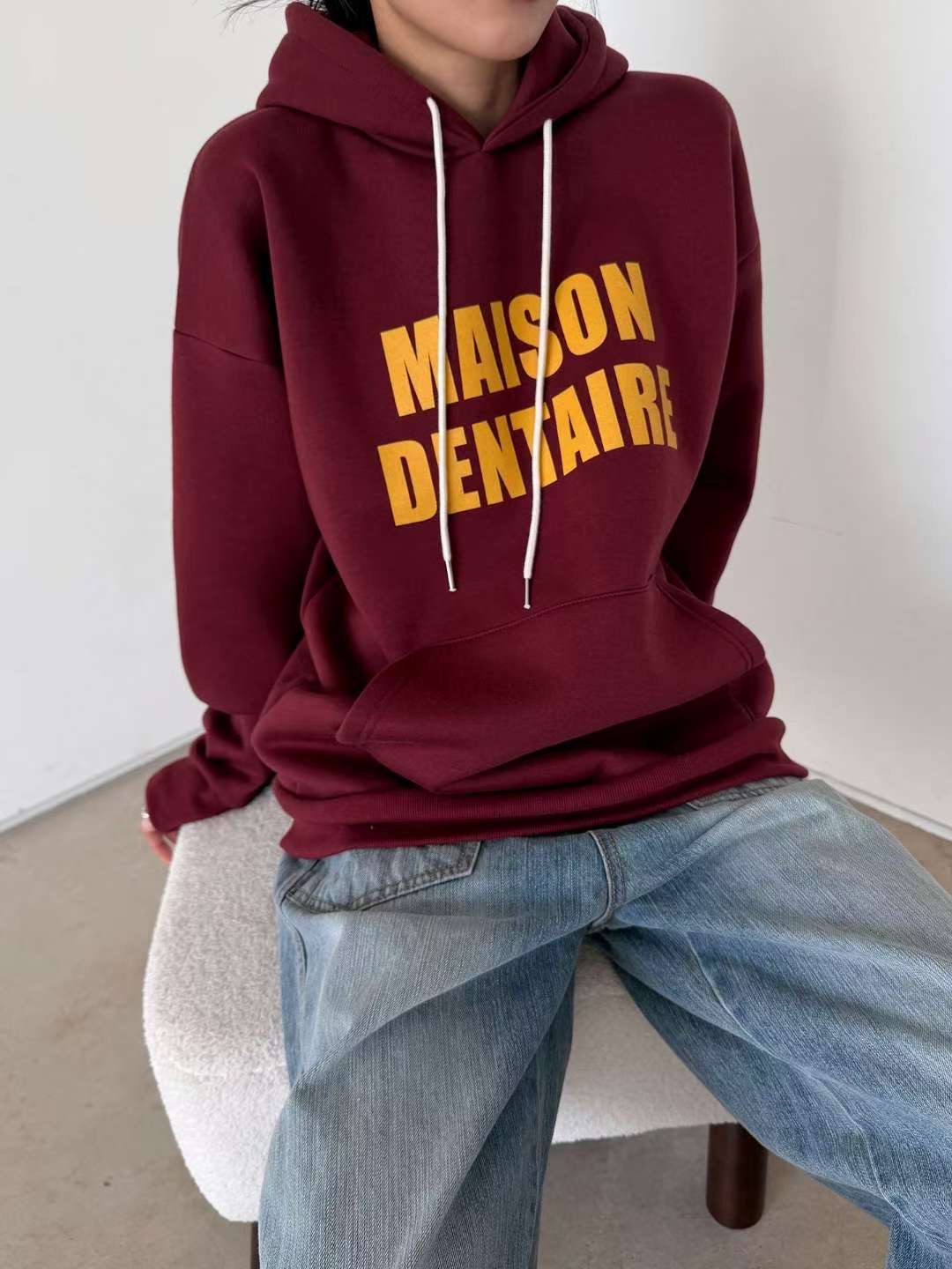 QUEENS MADE韓國代購㊣女士新品職業時尚真品推薦25秋冬衛衣QUEENS MADE衛衣圖色1