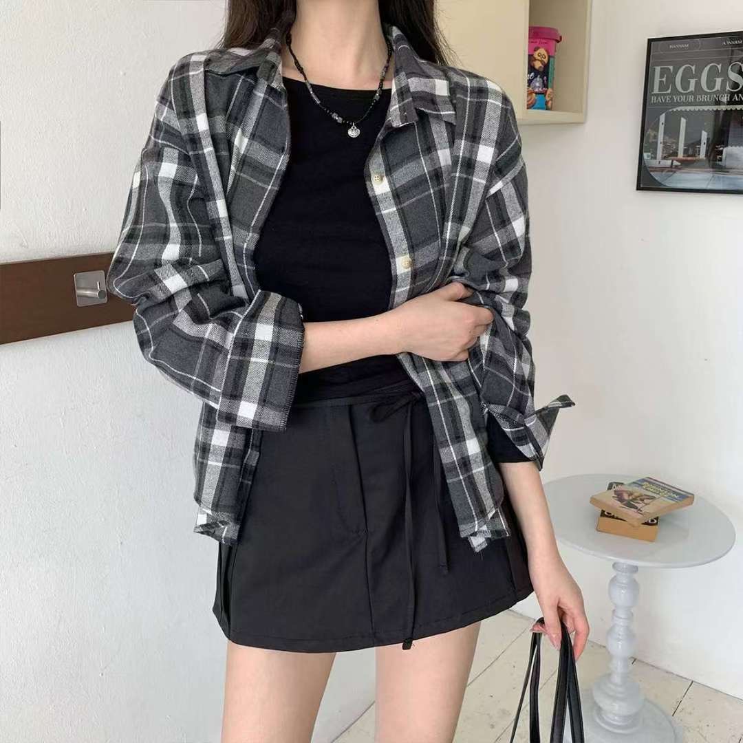 DKS08東大門㊣代購女士新款25秋冬時尚休閑職業推薦襯衫蕾絲衫DKS08襯衫/蕾絲衫