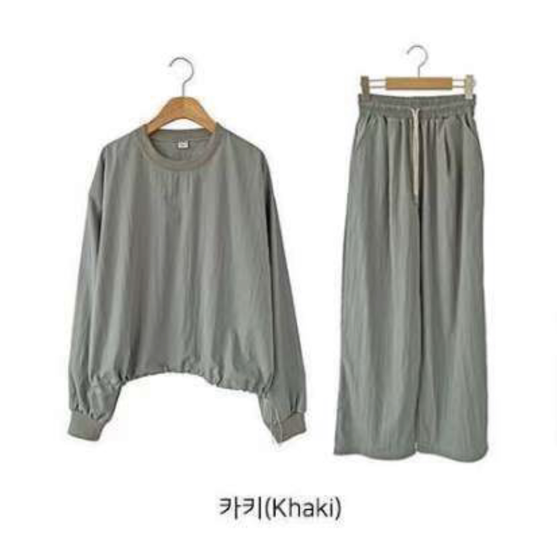 DKS08韓國代購㊣女士新款時尚休閑推薦25秋冬人氣熱賣真品套裝DKS08套裝圖色3