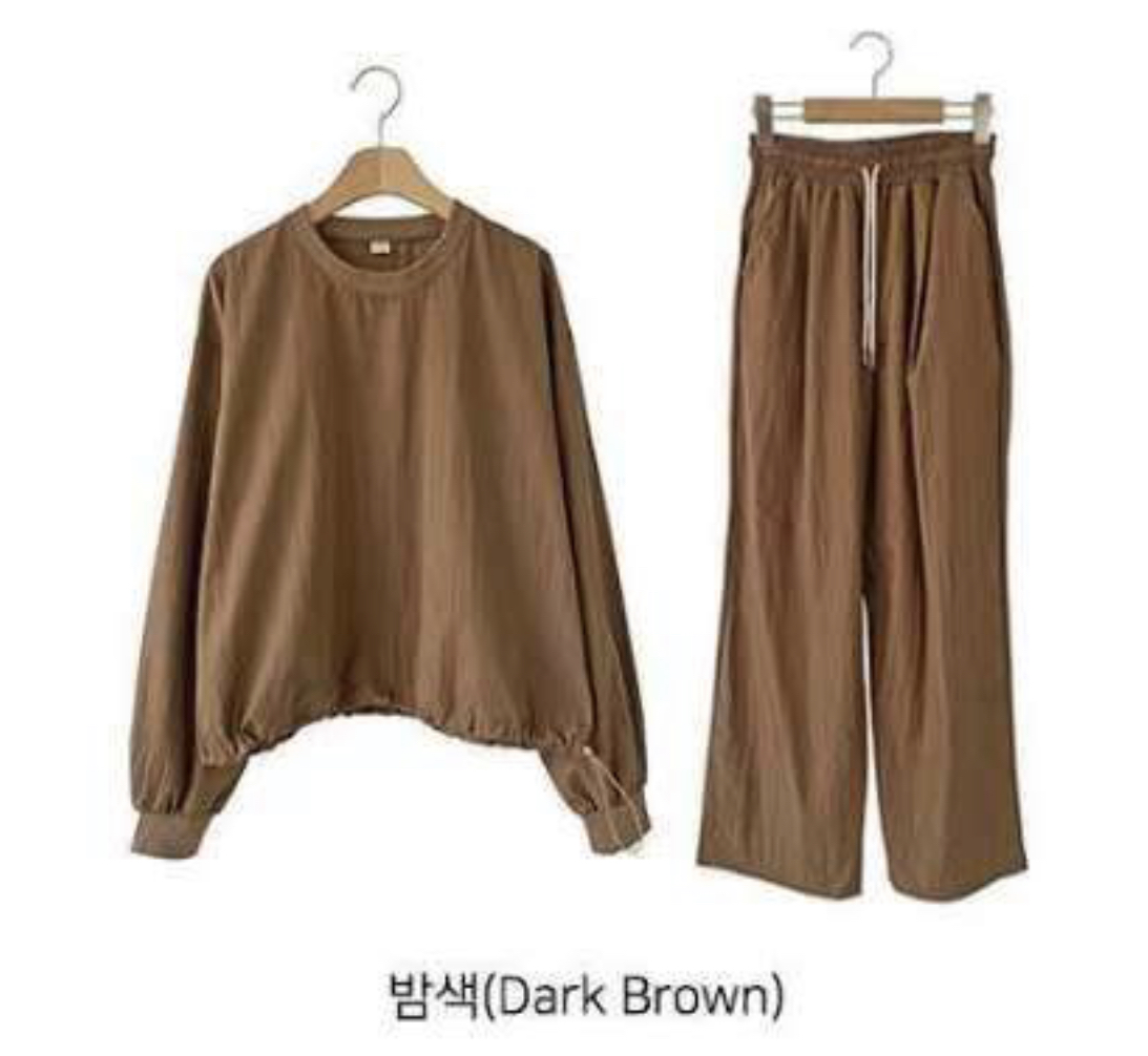 DKS08韓國代購㊣女士新款時尚休閑推薦25秋冬人氣熱賣真品套裝DKS08套裝圖色6