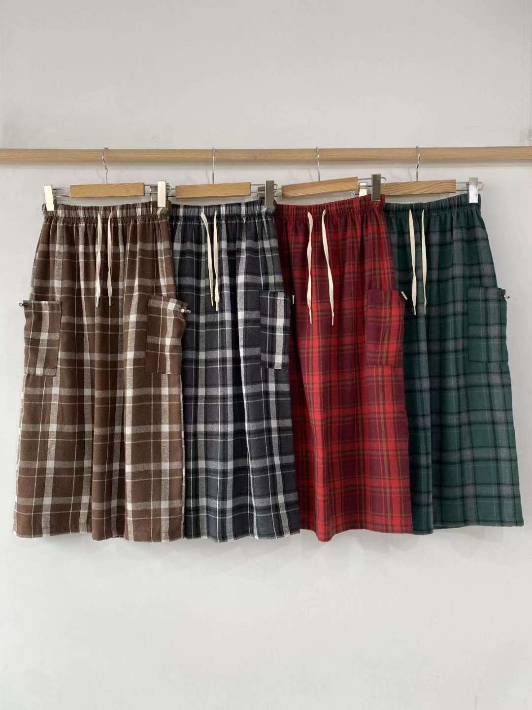 DKS08韓國直郵㊣女士新品25秋冬職業時尚休閑熱賣人氣長裙口袋DKS08長裙