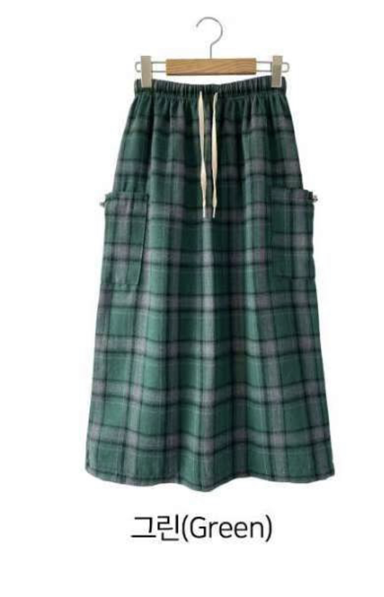 DKS08韓國直郵㊣女士新品25秋冬職業時尚休閑熱賣人氣長裙口袋DKS08長裙圖色2