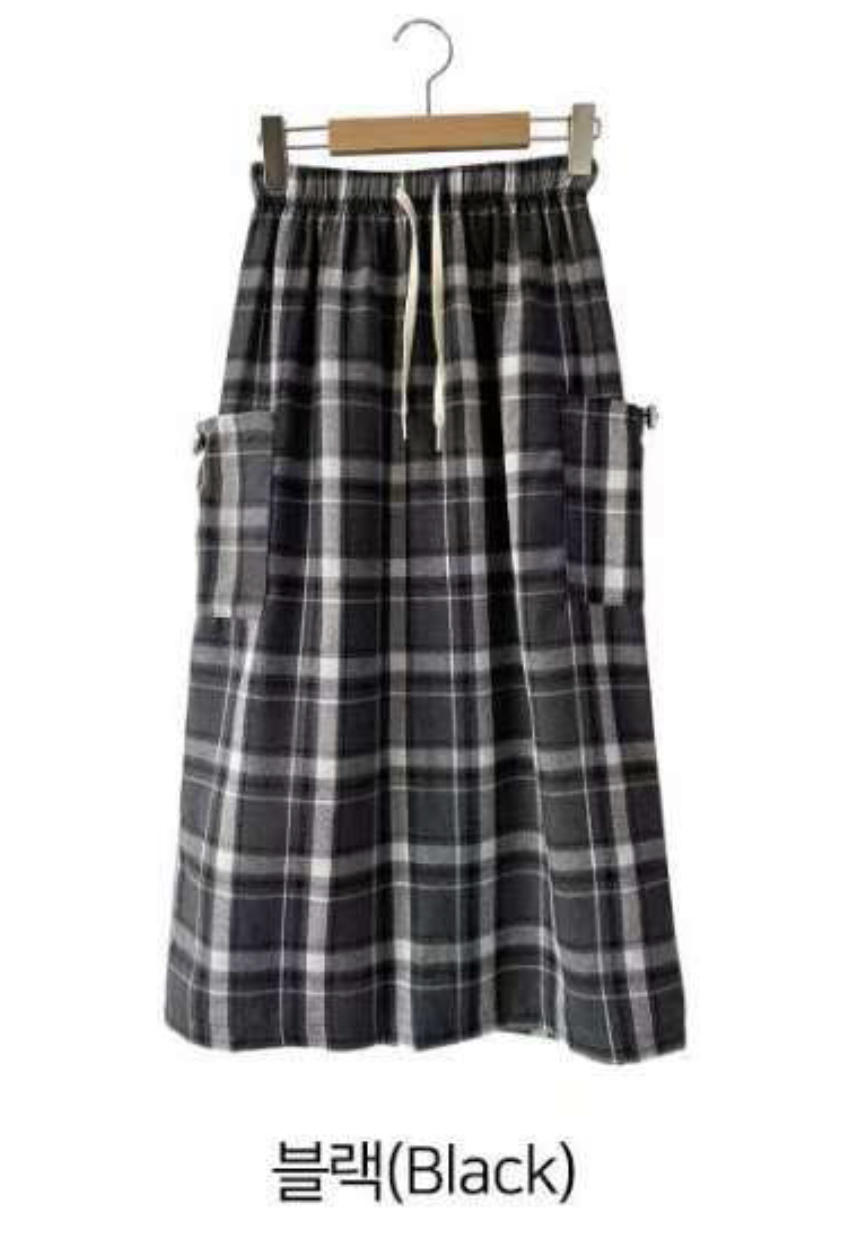 DKS08韓國直郵㊣女士新品25秋冬職業時尚休閑熱賣人氣長裙口袋DKS08長裙圖色4