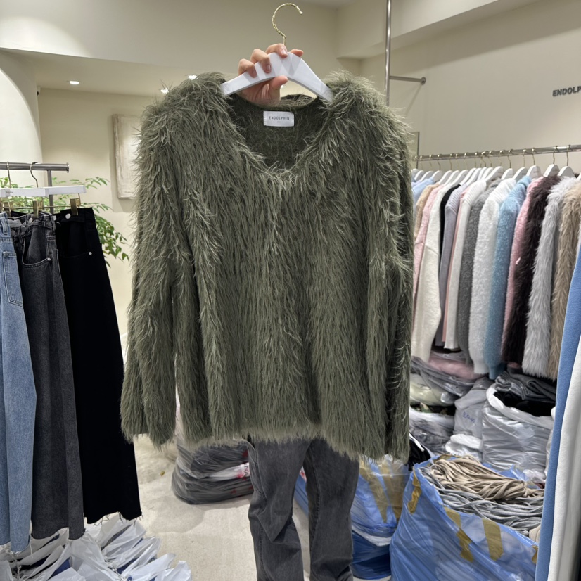 ENDOLPHIN東大門㊣代購女士新款休閑熱賣時尚真品25秋冬針織衫ENDOLPHIN針織衫圖色3