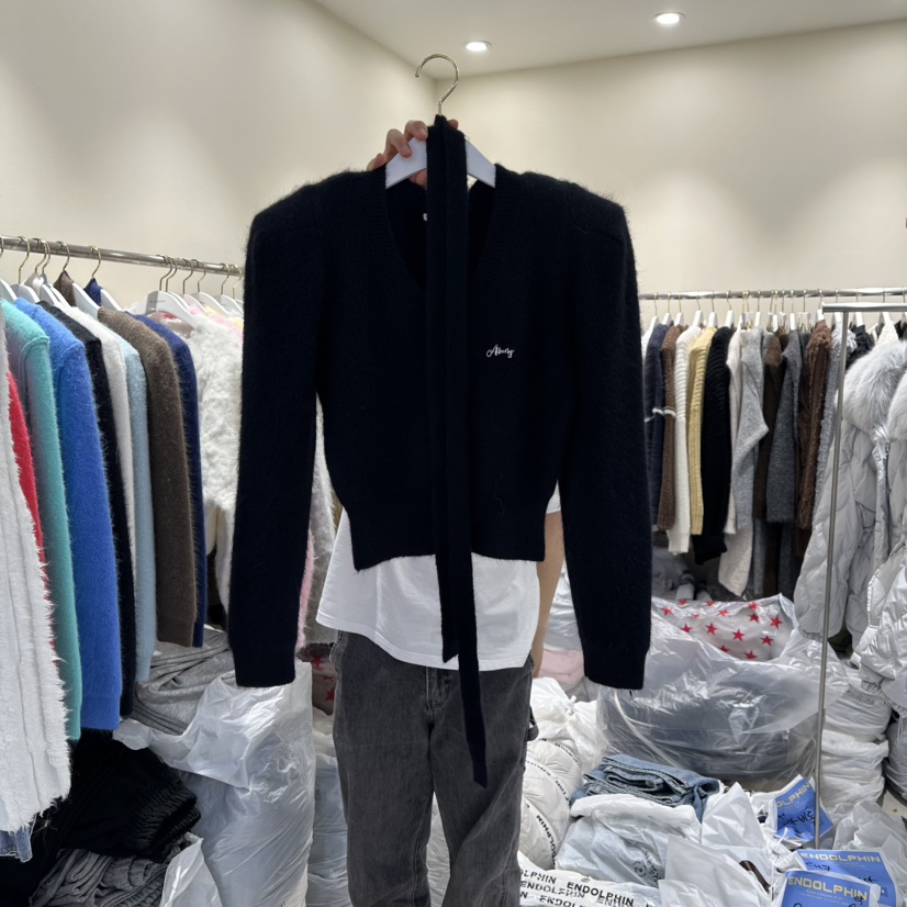 ENDOLPHIN東大門㊣代購女士新品熱賣休閑推薦25秋冬針織衫含脖帶ENDOLPHIN針織衫圖色5