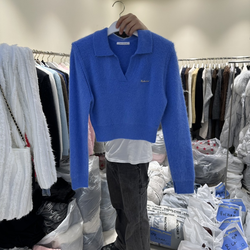 ENDOLPHIN東大門㊣代購女士新款職業時尚25秋冬推薦人氣針織衫ENDOLPHIN針織衫圖色4