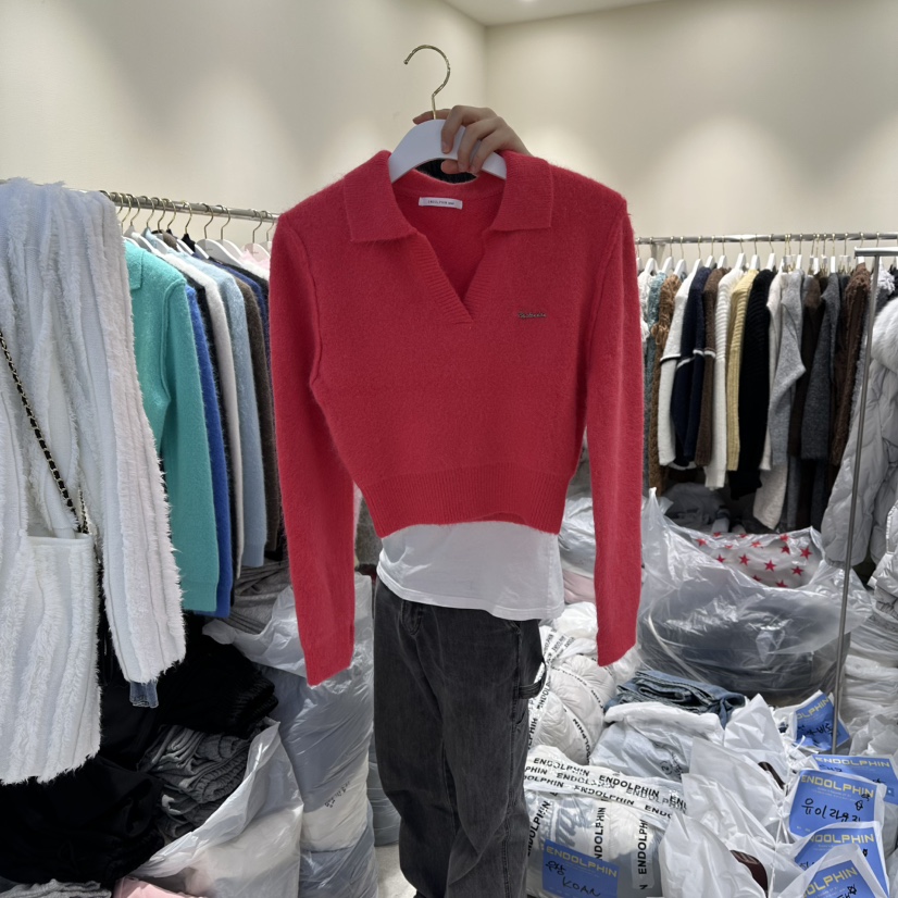 ENDOLPHIN東大門㊣代購女士新款職業時尚25秋冬推薦人氣針織衫ENDOLPHIN針織衫圖色5