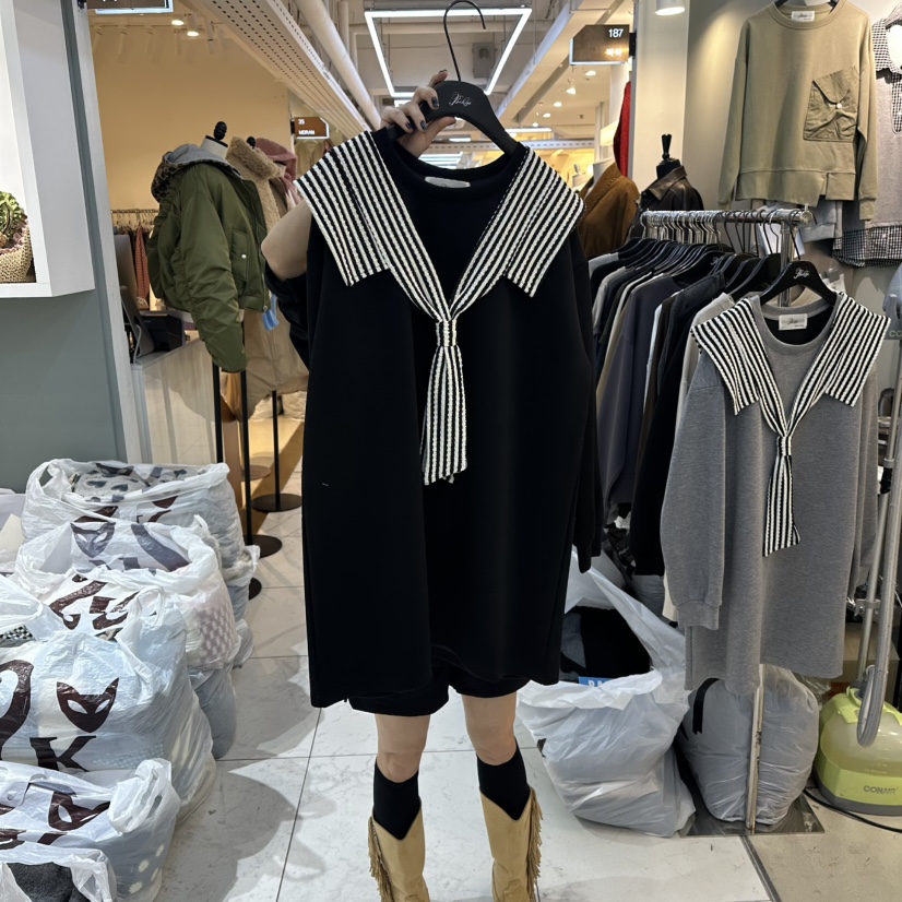 BAKHA-衣服韓國直郵㊣女裝新品時尚熱賣人氣職業衛衣假兩件BAKHA衛衣圖色1