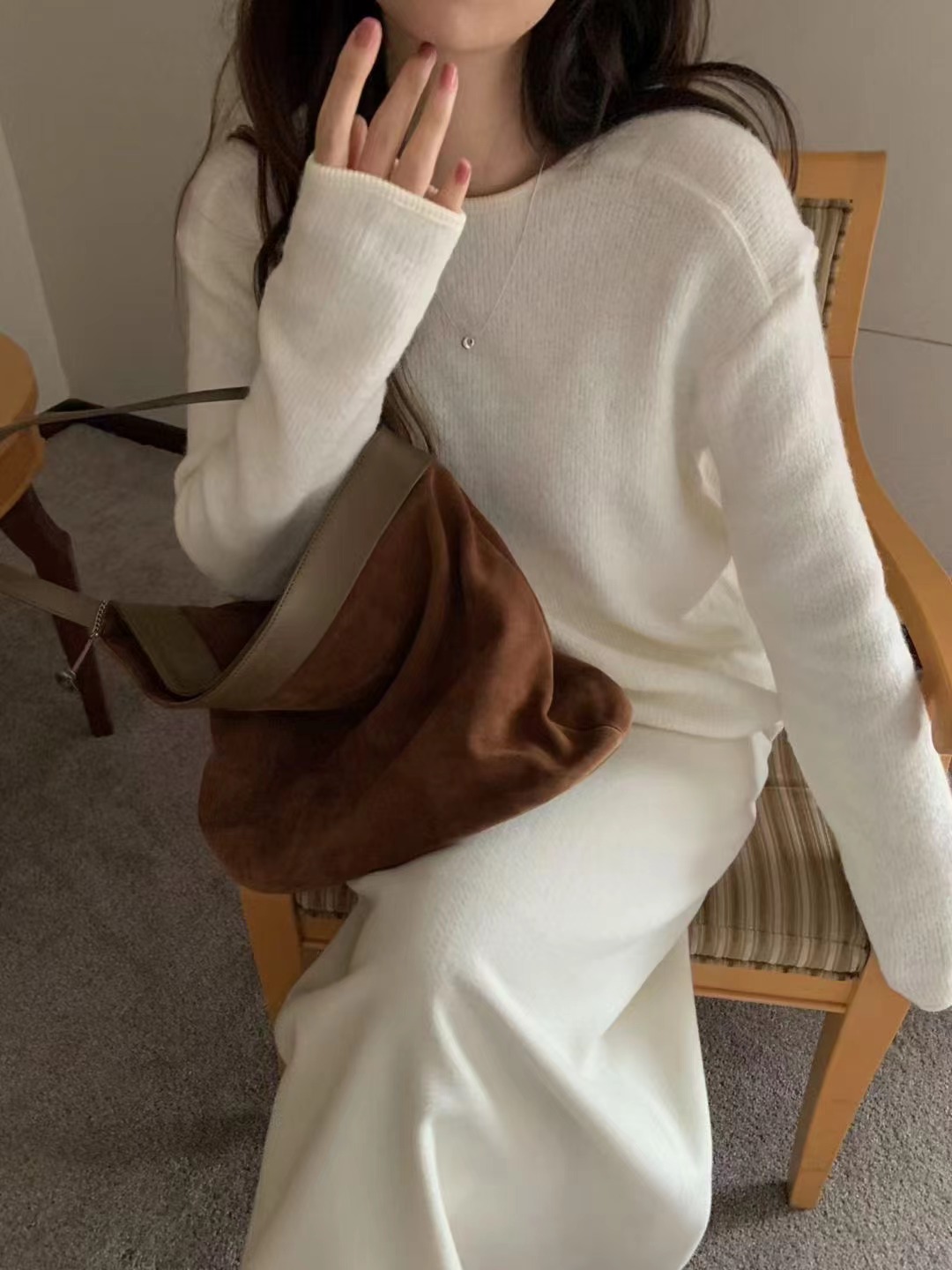 PYT-ot東大門㊣代購女士新品推薦職業時尚人氣針織衫不含腰帶pretty young thing針織衫