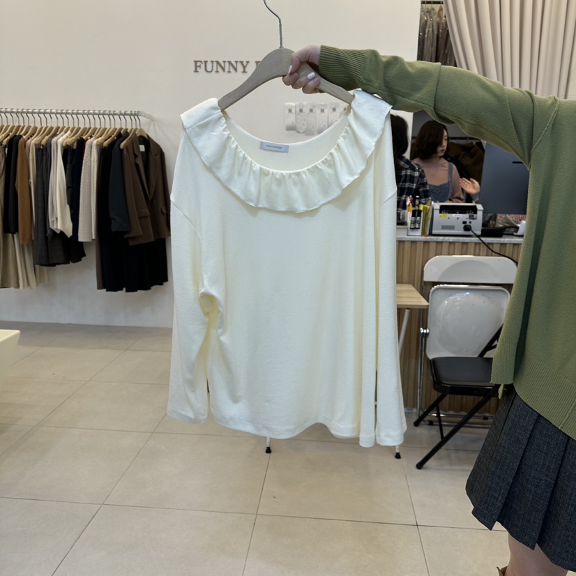 FUNNY POWDER東大門㊣直郵女裝新款推薦職業真品人氣長袖T恤THE FUNNY長袖T恤圖色1