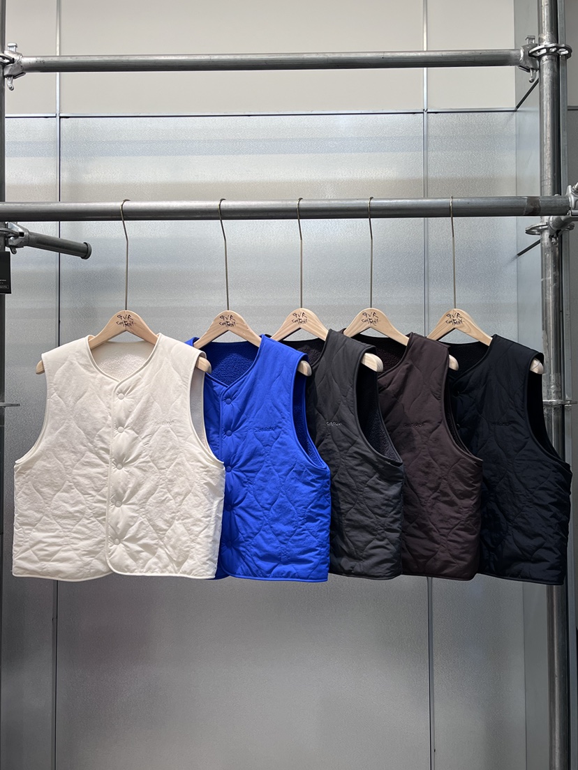 GVR COMPANY韓國直郵㊣女士新品休閑職業馬甲里外穿雙面絎縫GVR-COMPANY馬甲