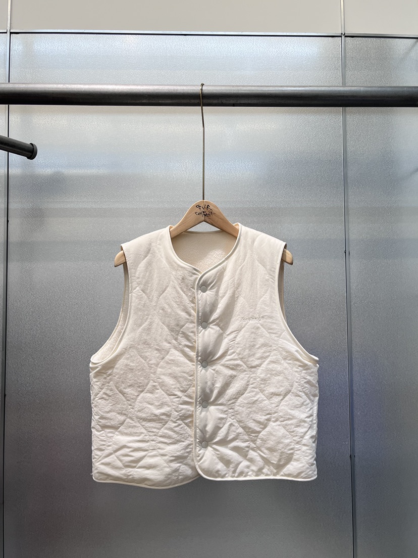 GVR COMPANY韓國直郵㊣女士新品休閑職業馬甲里外穿雙面絎縫GVR-COMPANY馬甲