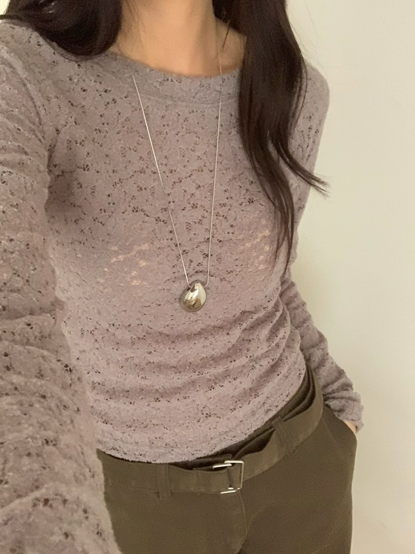 SOFTNESS韓國代購㊣女士新款休閑職業人氣25秋冬襯衫蕾絲衫Softness/Cosmic襯衫/蕾絲衫