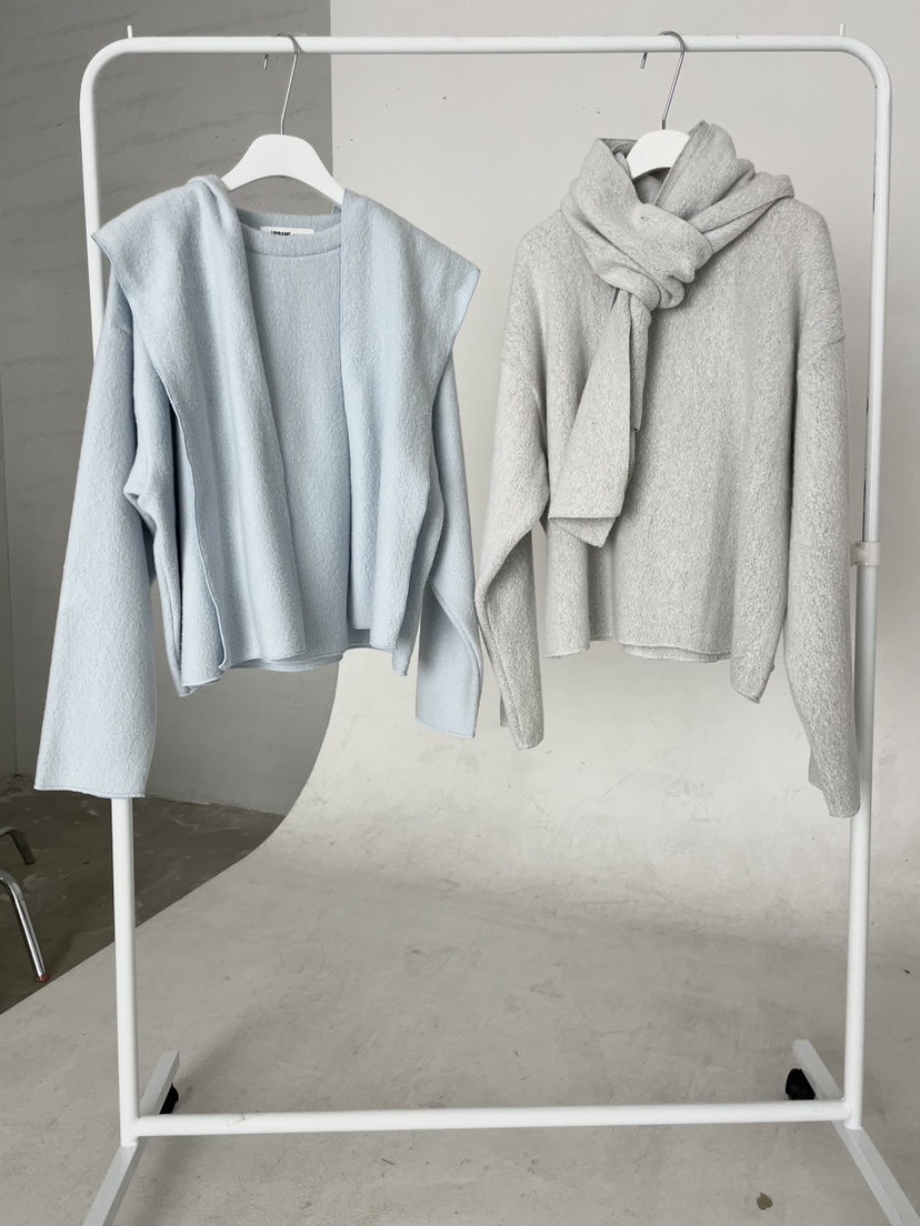 URBANE cloth東大門㊣直郵女裝新品時尚熱賣推薦衛衣含圍巾URBANE cloth衛衣