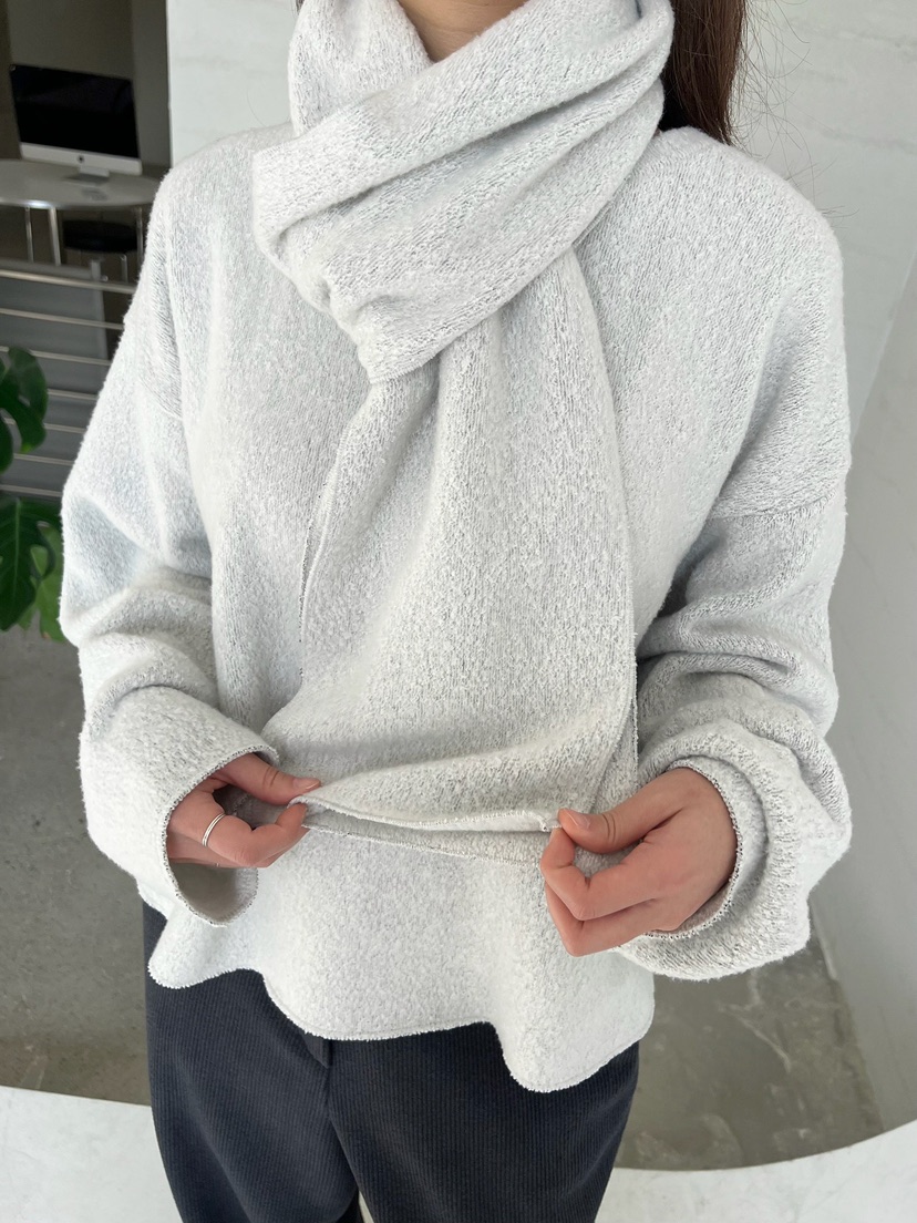 URBANE cloth東大門㊣直郵女裝新品時尚熱賣推薦衛衣含圍巾URBANE cloth衛衣